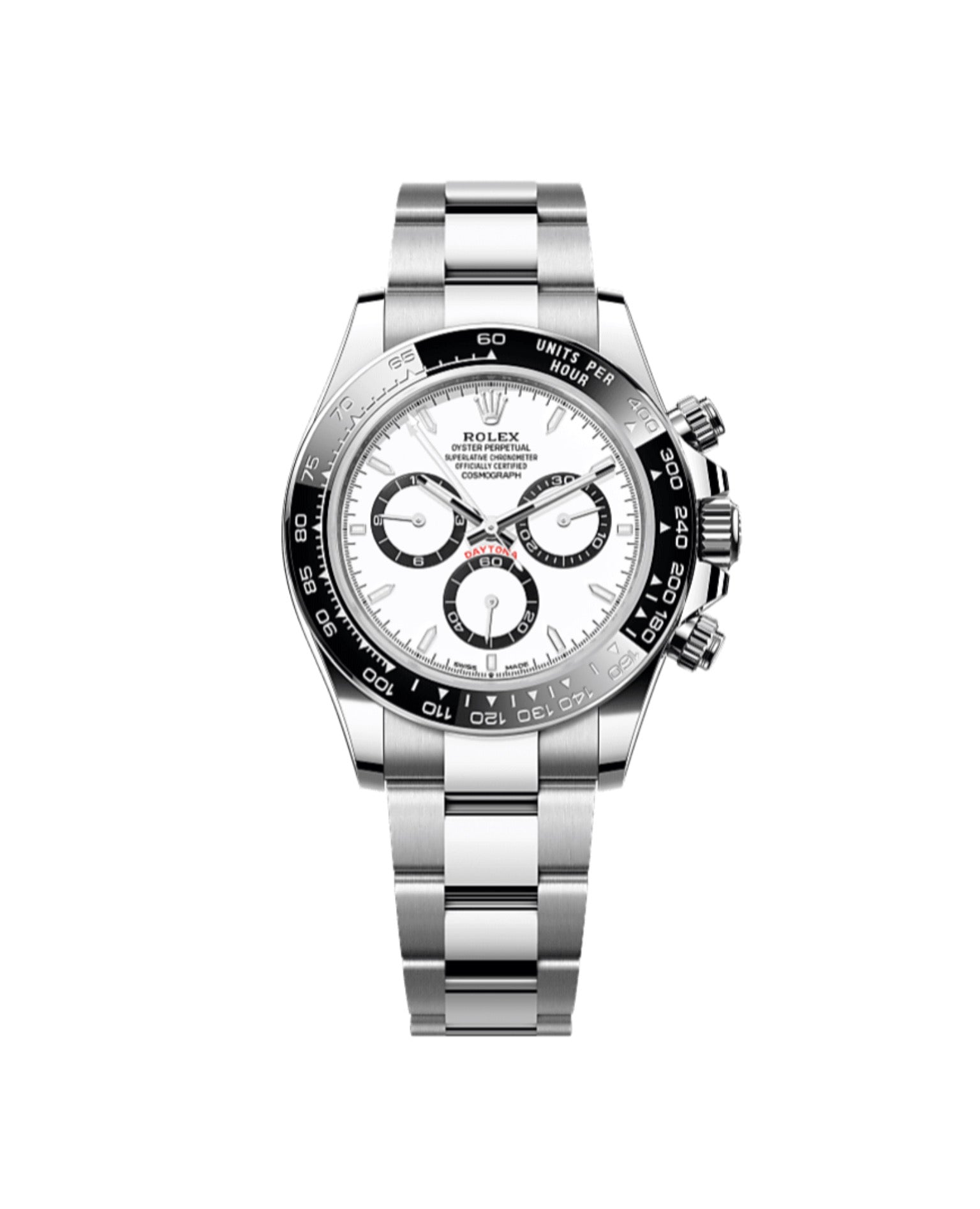 RLX Cosmograph Daytona Oyster, 40 mm, Oystersteel, Black White Dial