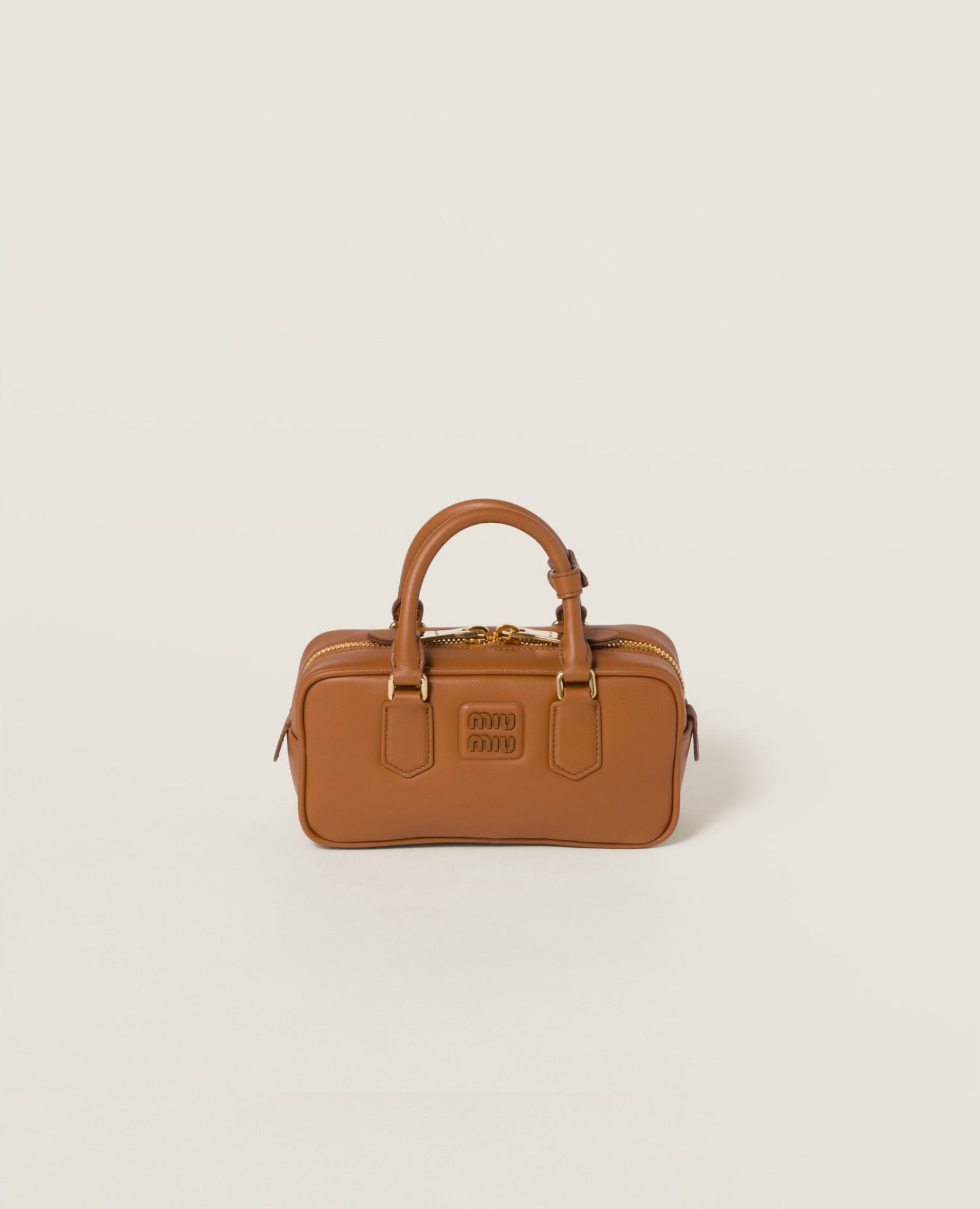 MMU Arcadie leather bag Cognac