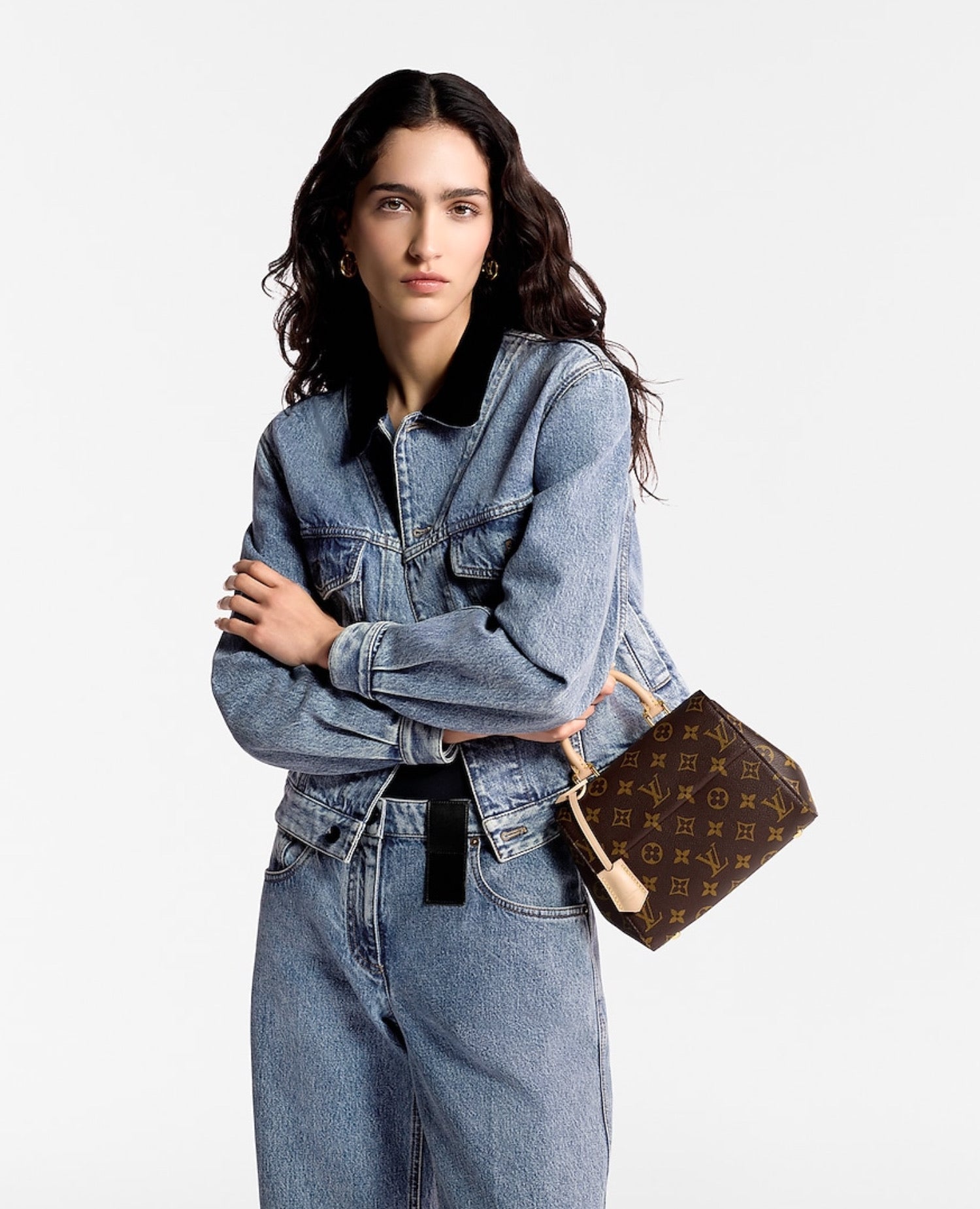 LVN Cluny Mini Bag Monogram Coated Canvas