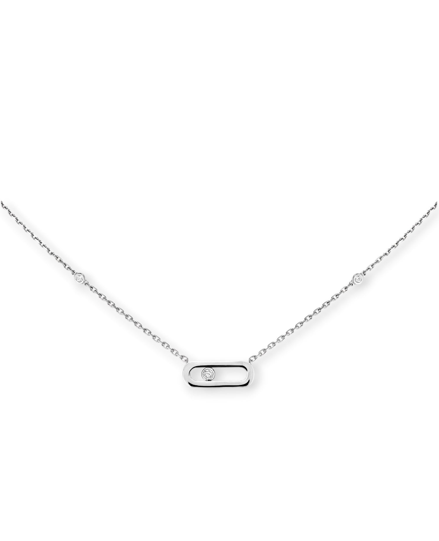 MSK  Sliver Move Uno Necklace