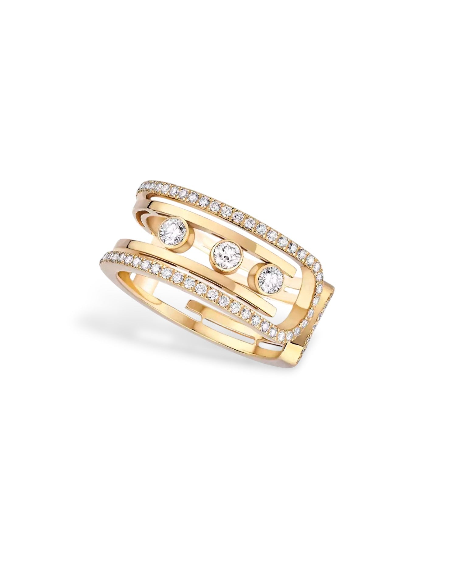 MSK  Move 10TH Ring Yellow Gold