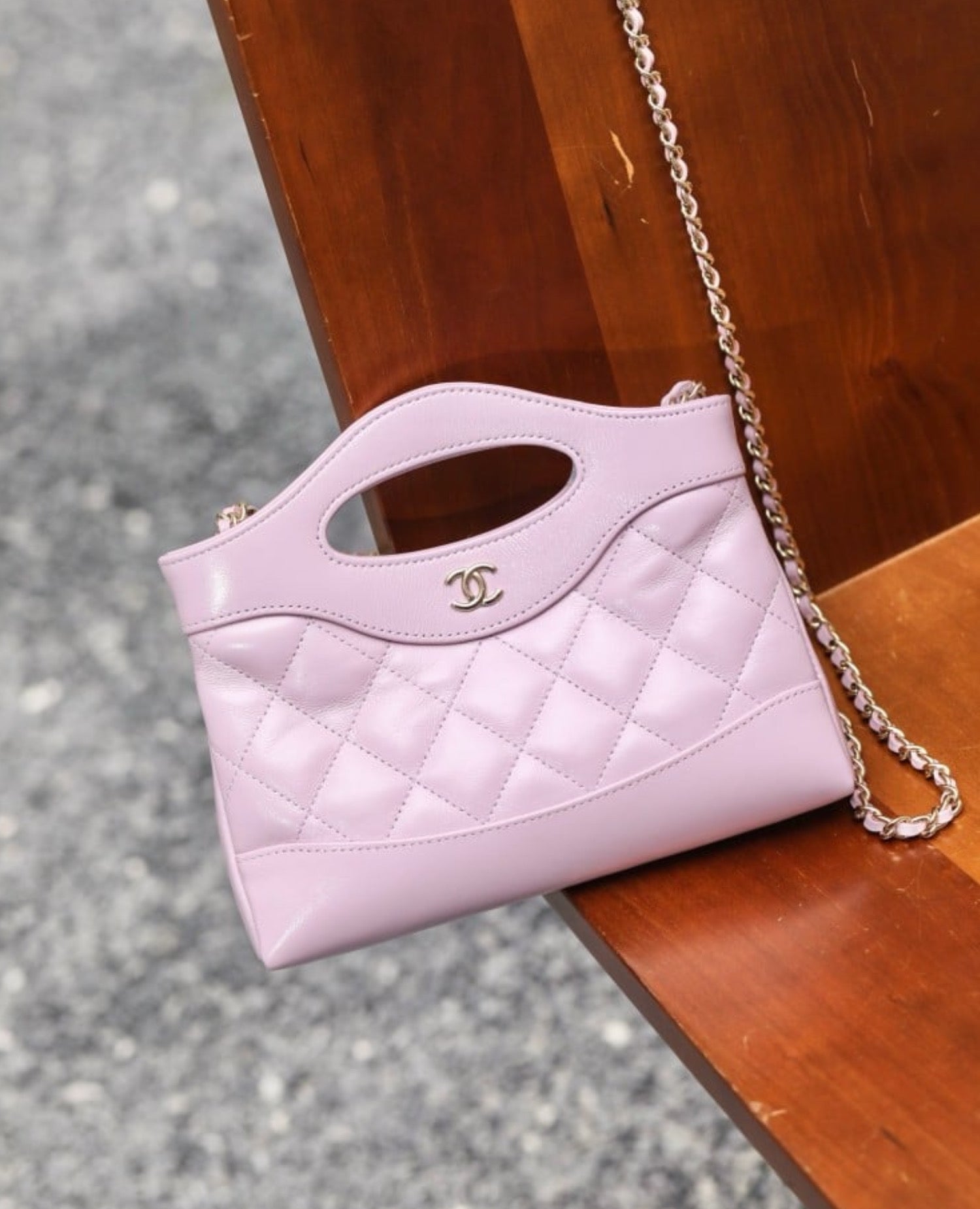 COCO Shiny Nano 31 Shopping Bag Light Pink