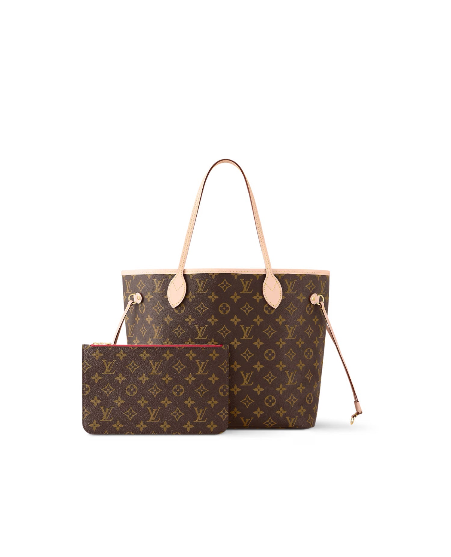 LVN Neverfull MM Monogram Cerise