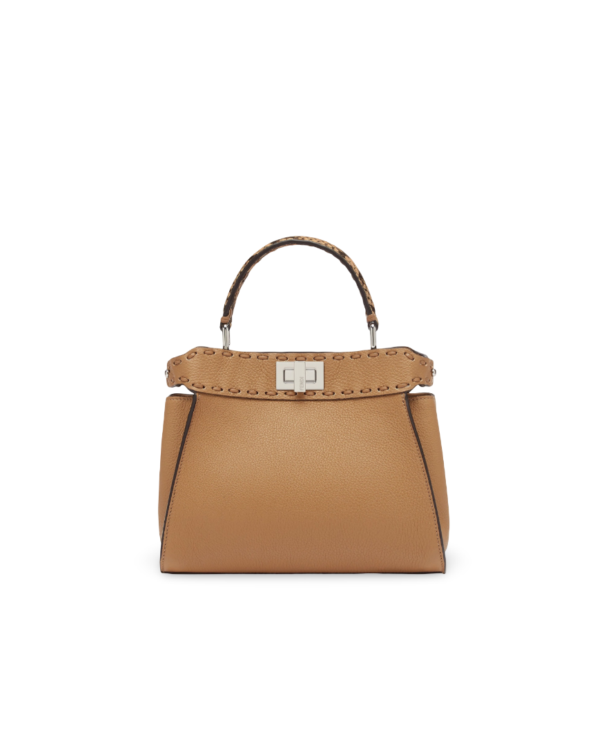 FND Peekaboo Mini Bag Cappuccino-Coloured Selleria Bag