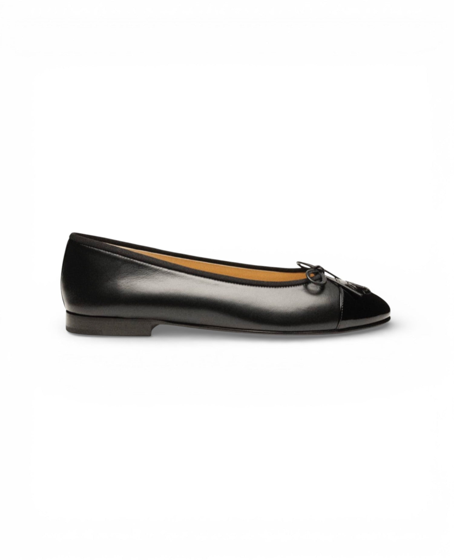 COCO Ballet Flats Static Lambskin Patent Black