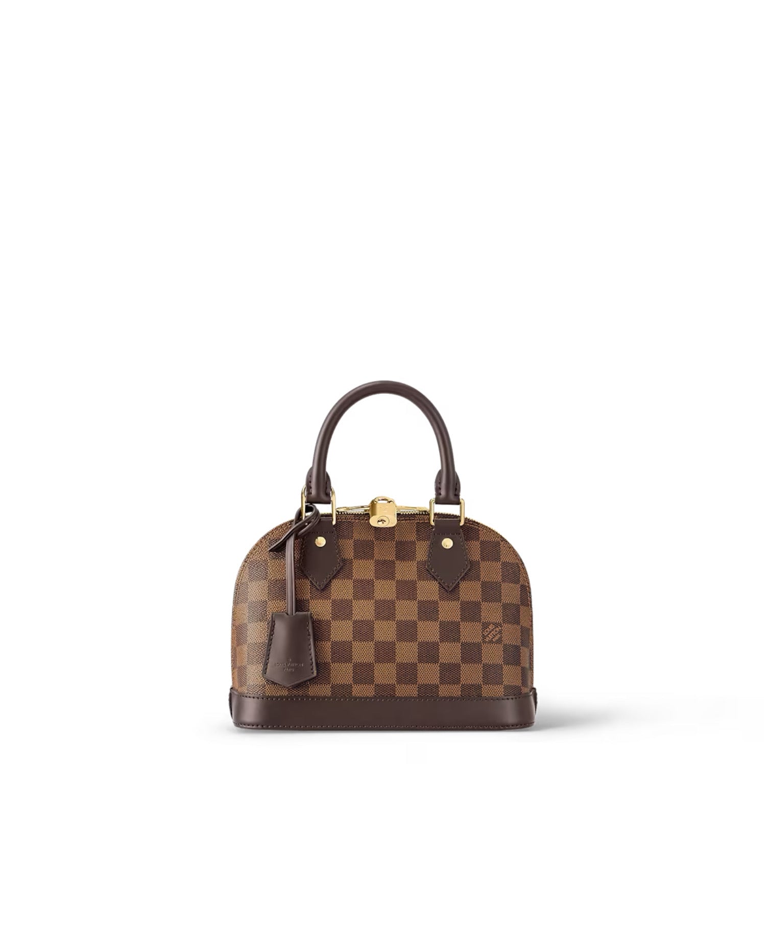 LVN Alma BB Damier Ebene coated canvas