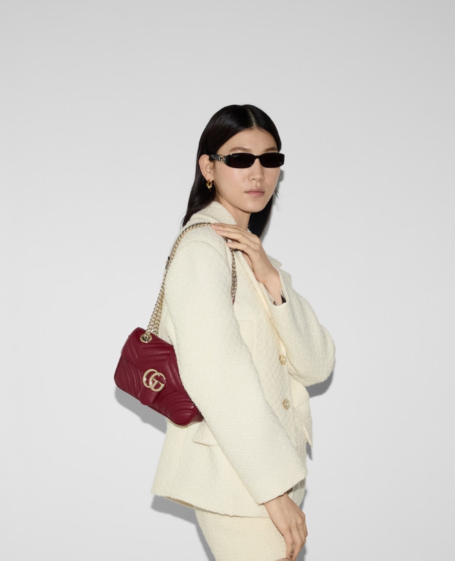 GCC GG Marmont Mini Shoulder Bag Red