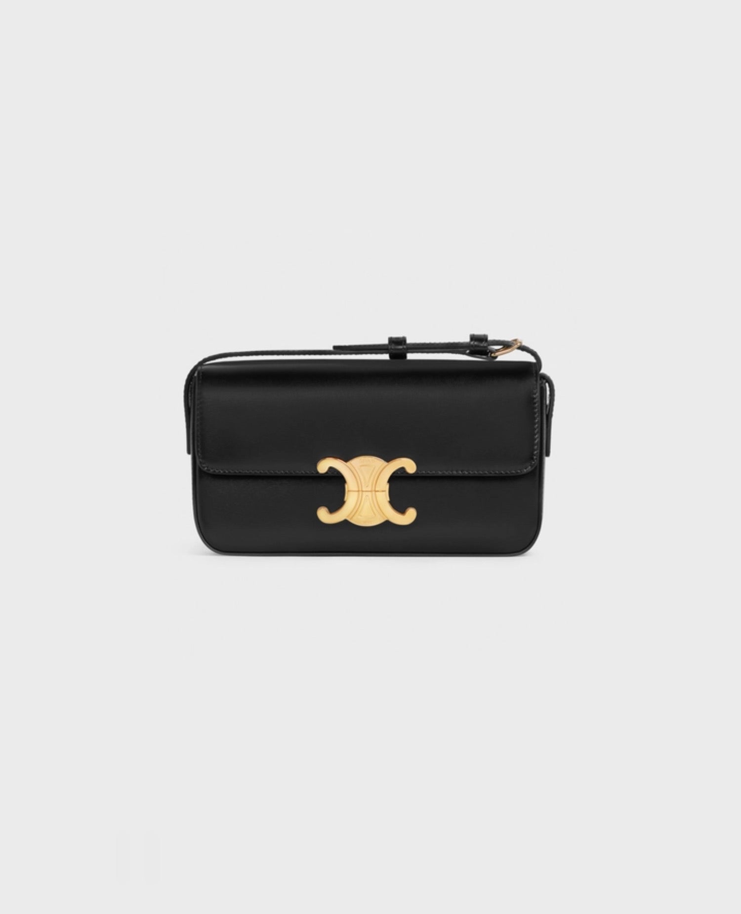 CLN Chain Shoulder Bag Clause In Shiny Calfskin