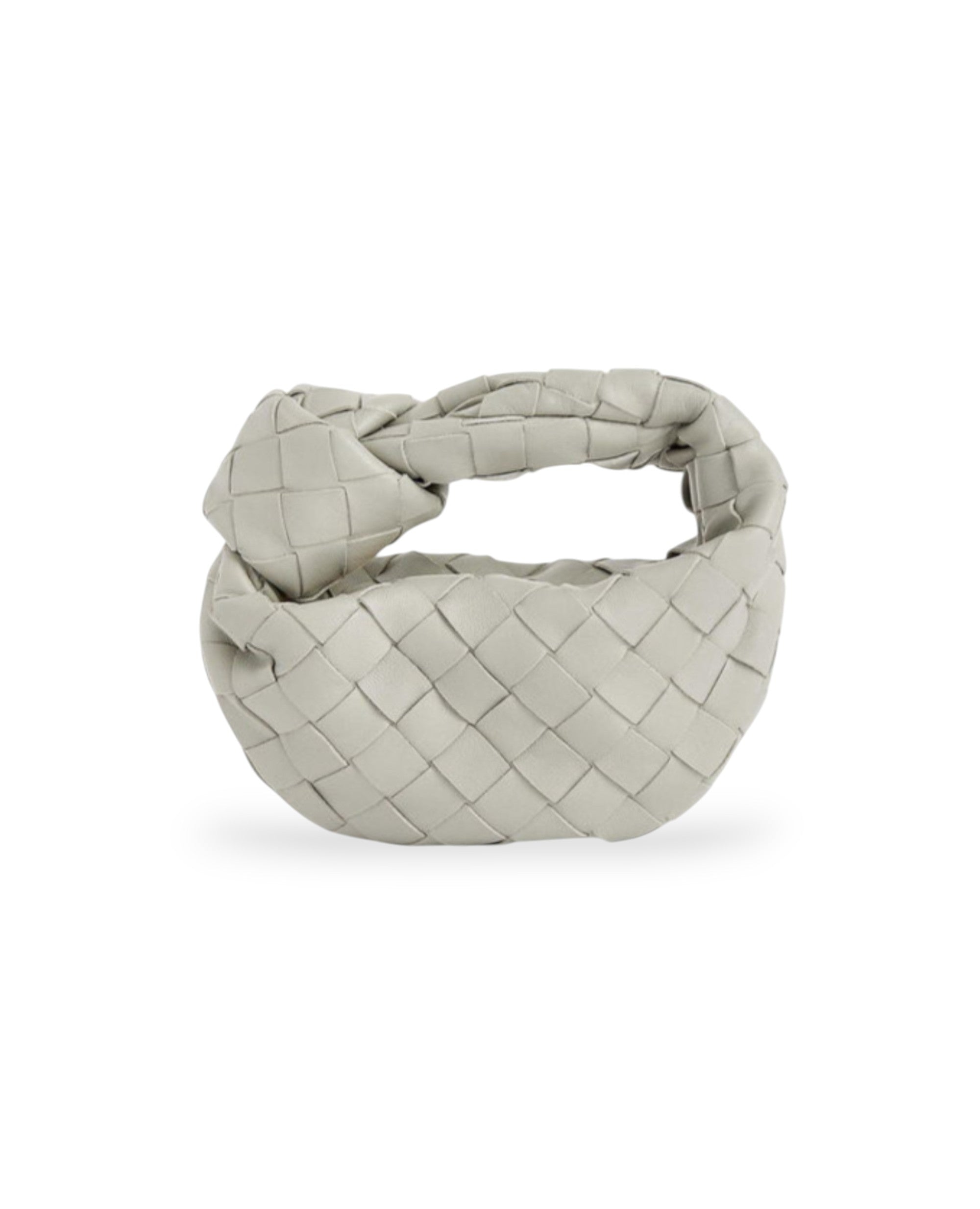 BVG Candy Jodie Intrecciato-Weave Leather Top-Handle Bag