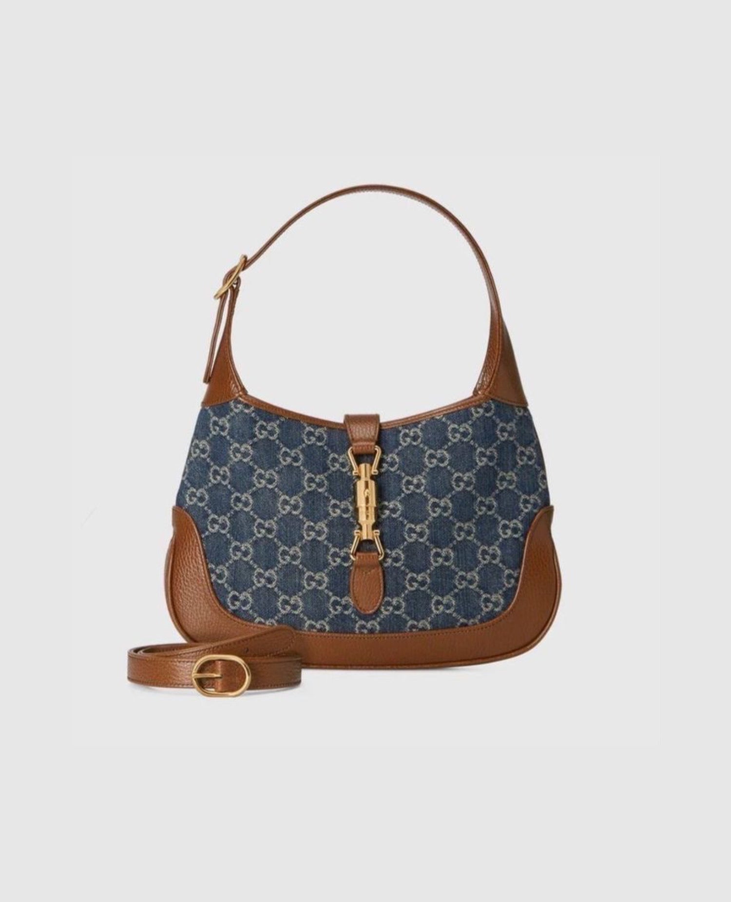 GCC Jackie 1961 Small Shoulder Bag Blue & Brown