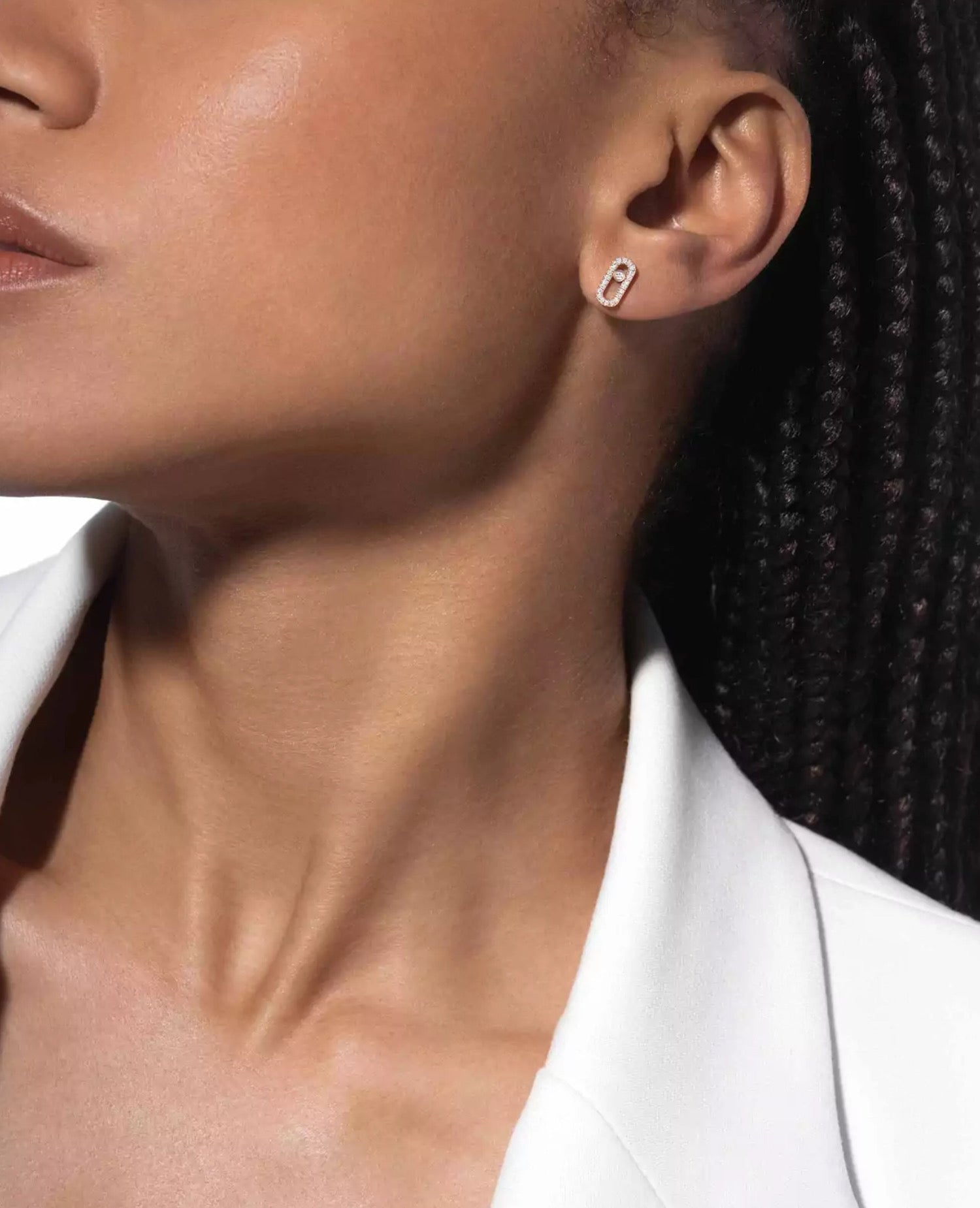 MSK  Puces Move Uno Earrings Yellow Gold