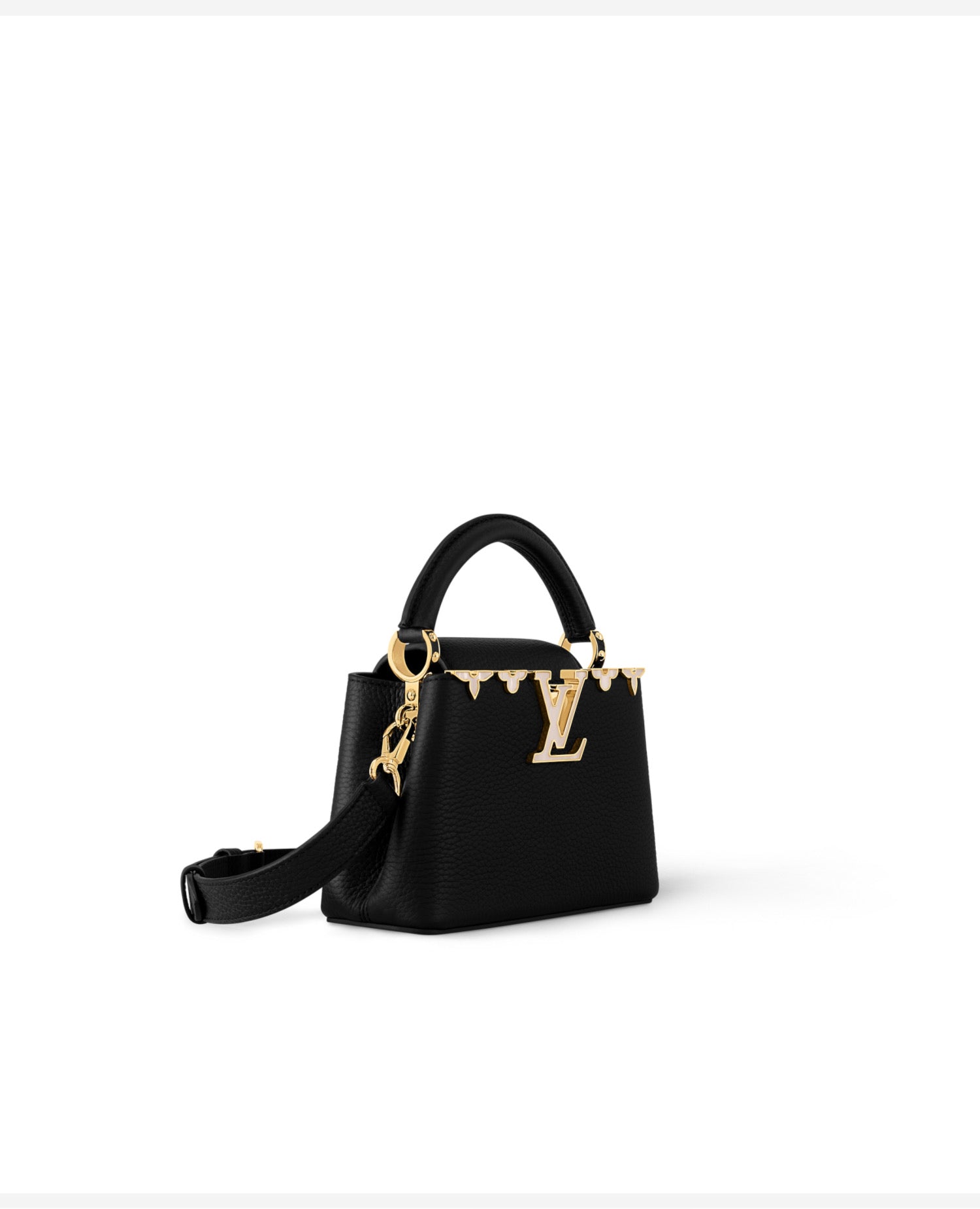 LVN Capucines Mini Black Taurillon leather - LVN Image
