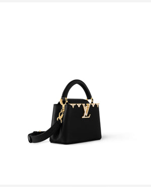 LVN Capucines Mini Black Taurillon leather - LVN Image