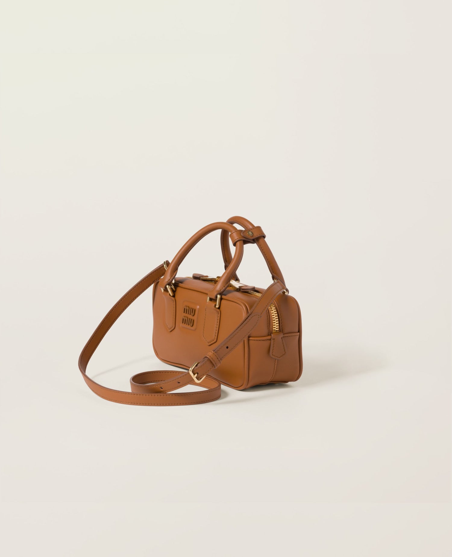 MMU Arcadie leather bag Cognac