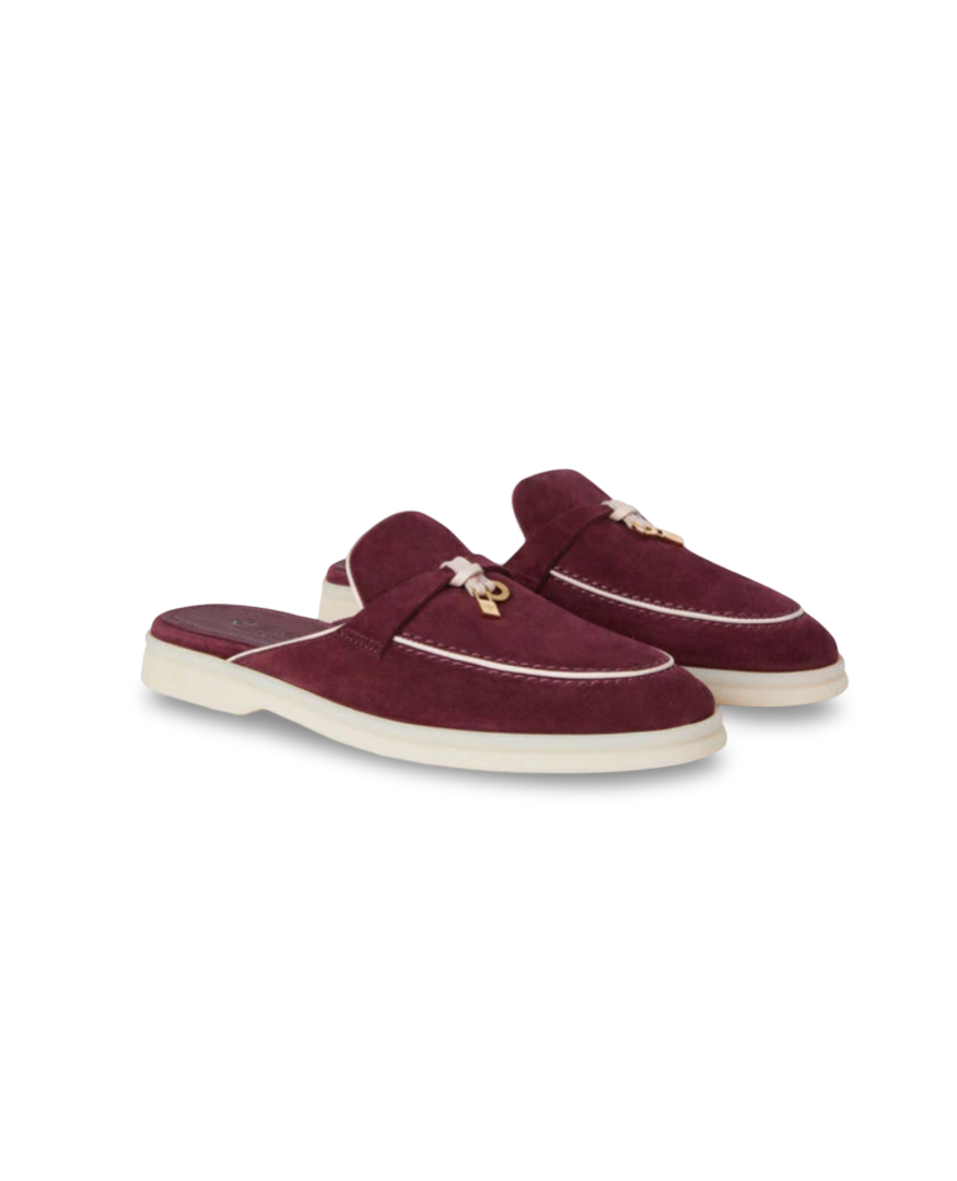 LP Babouche Charms Walk Loafers Azuki Beans