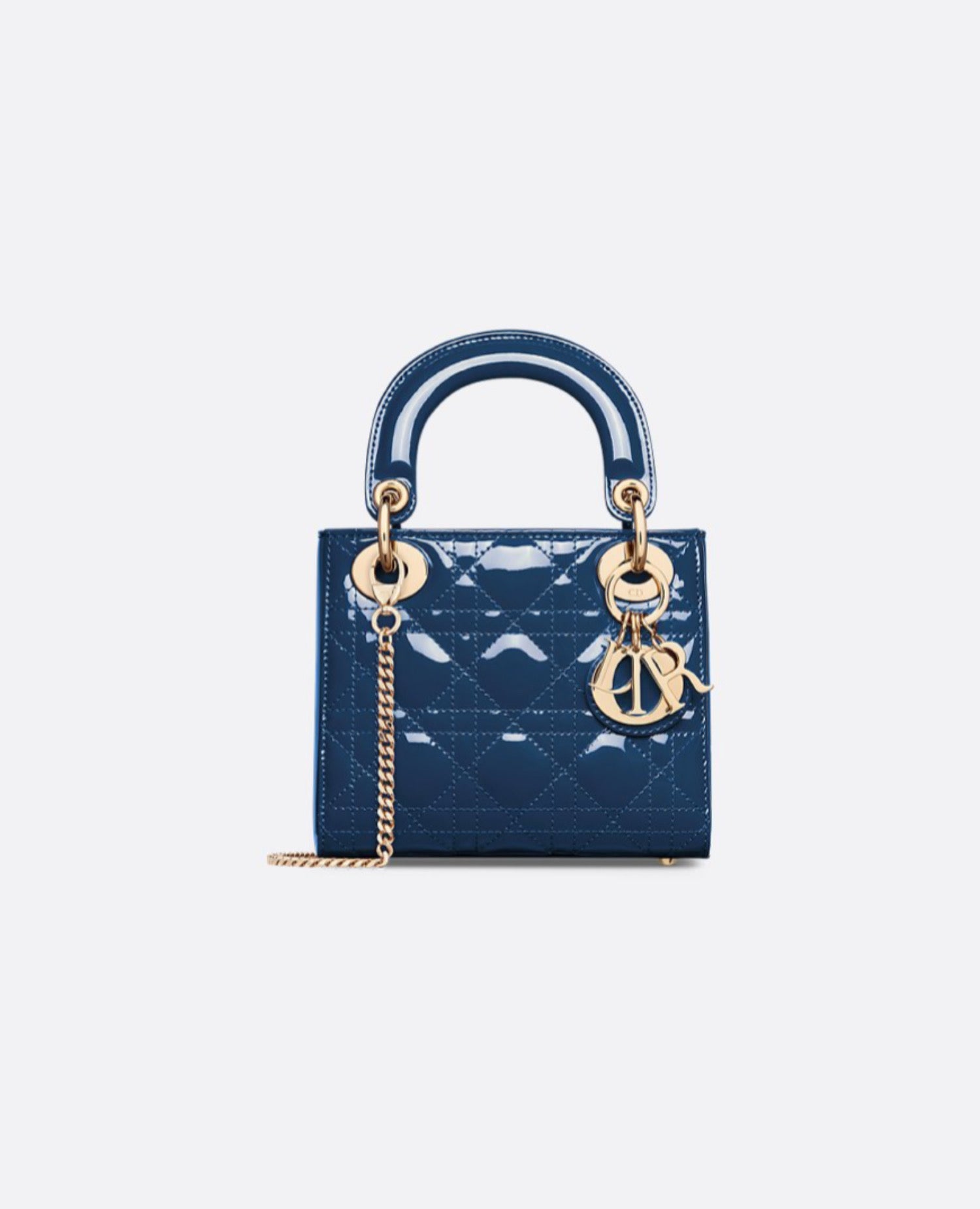 DR Mini Lady DR Bag Deep Ocean Blue Patent