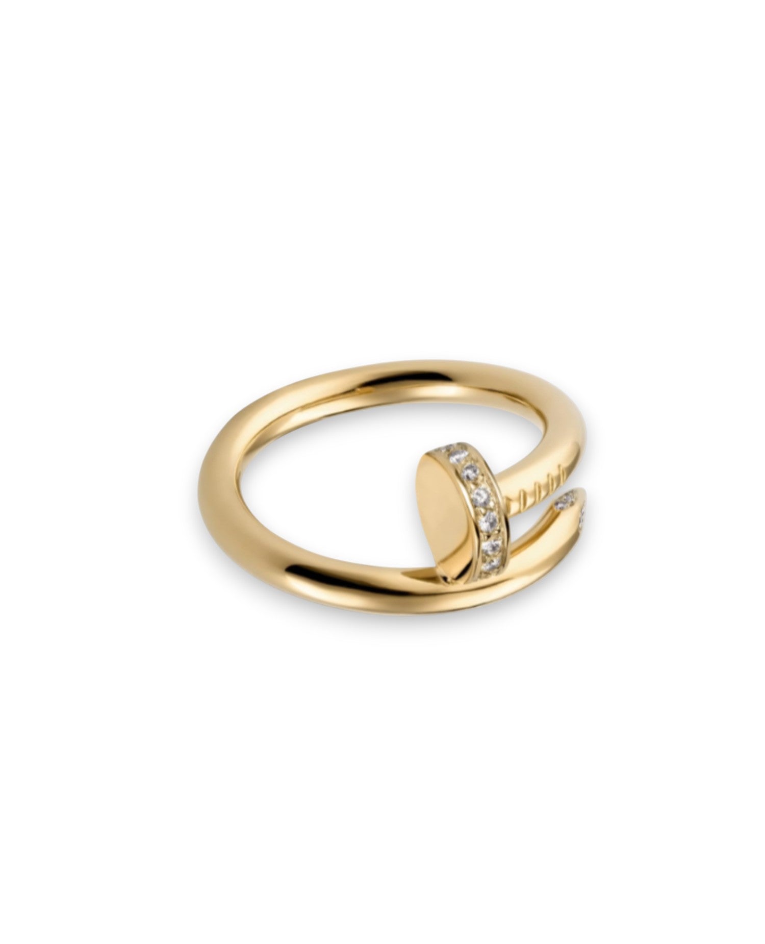 CRT Just Un Clou Ring. Classic Model, Diamonds, Yellow Gold