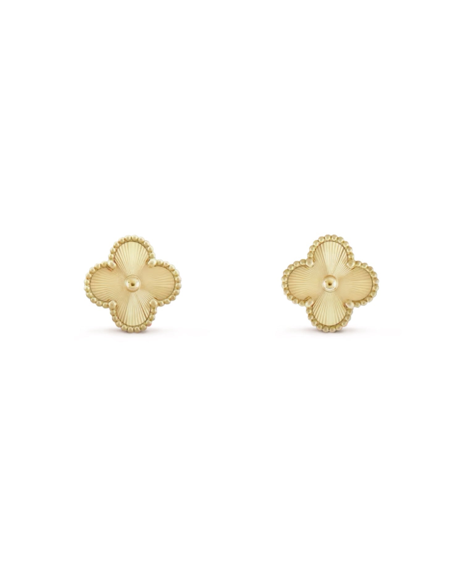VCF Vintage Alhambra earrings, yellow gold