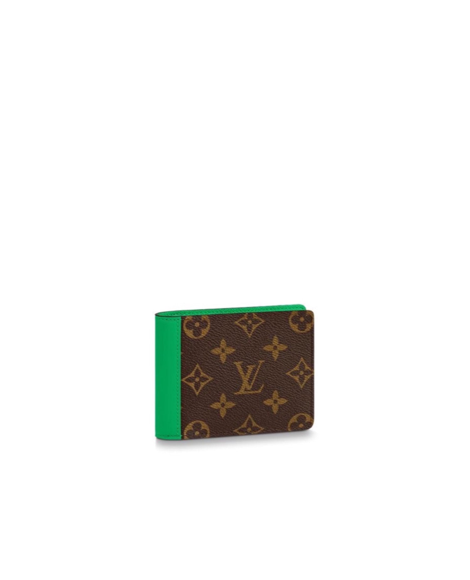 LVN Multiple Wallet Green Monogram