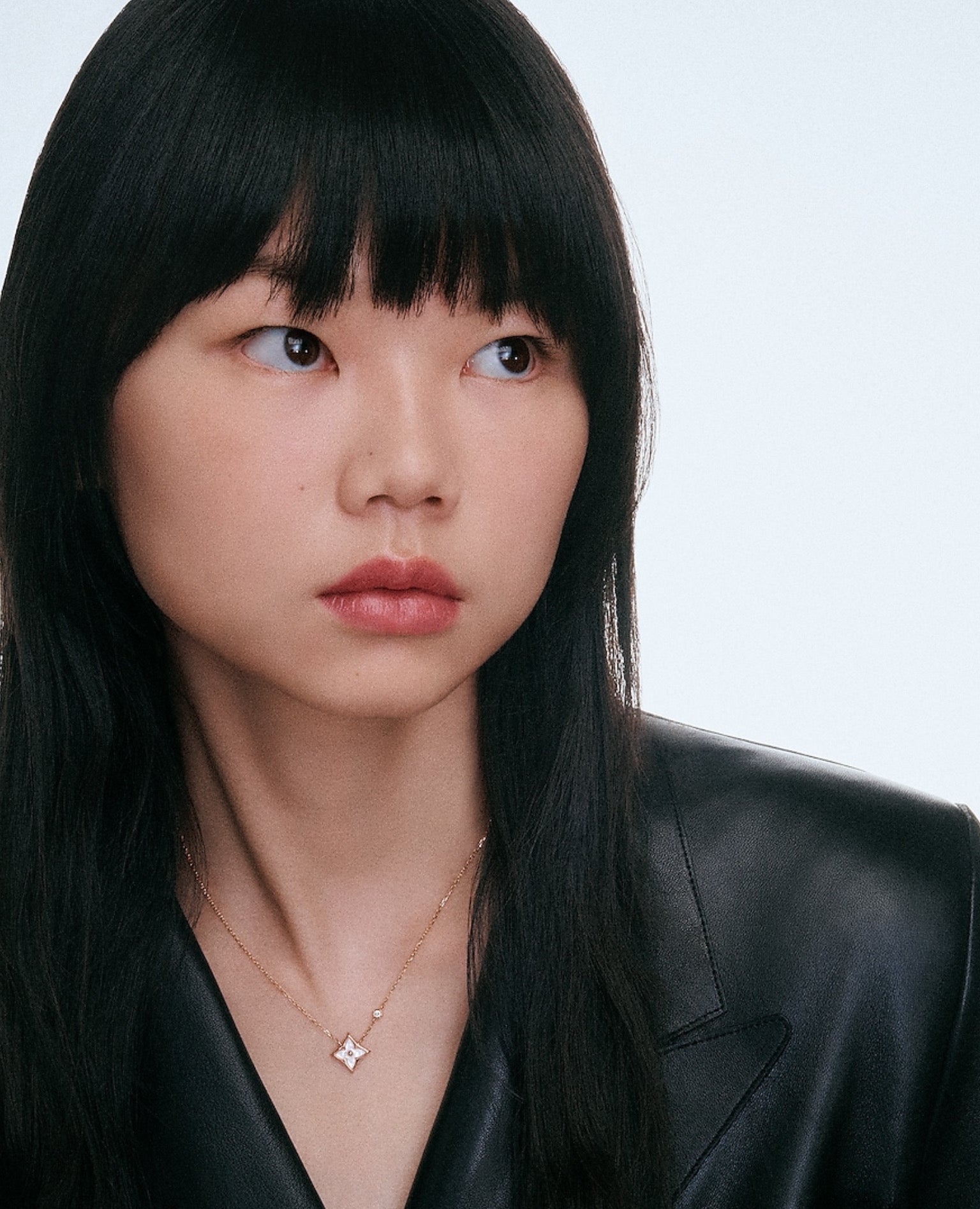 LVN Color Blossom BB Star Pendant, Pink Gold, White Mother-Of-Pearl And Diamond