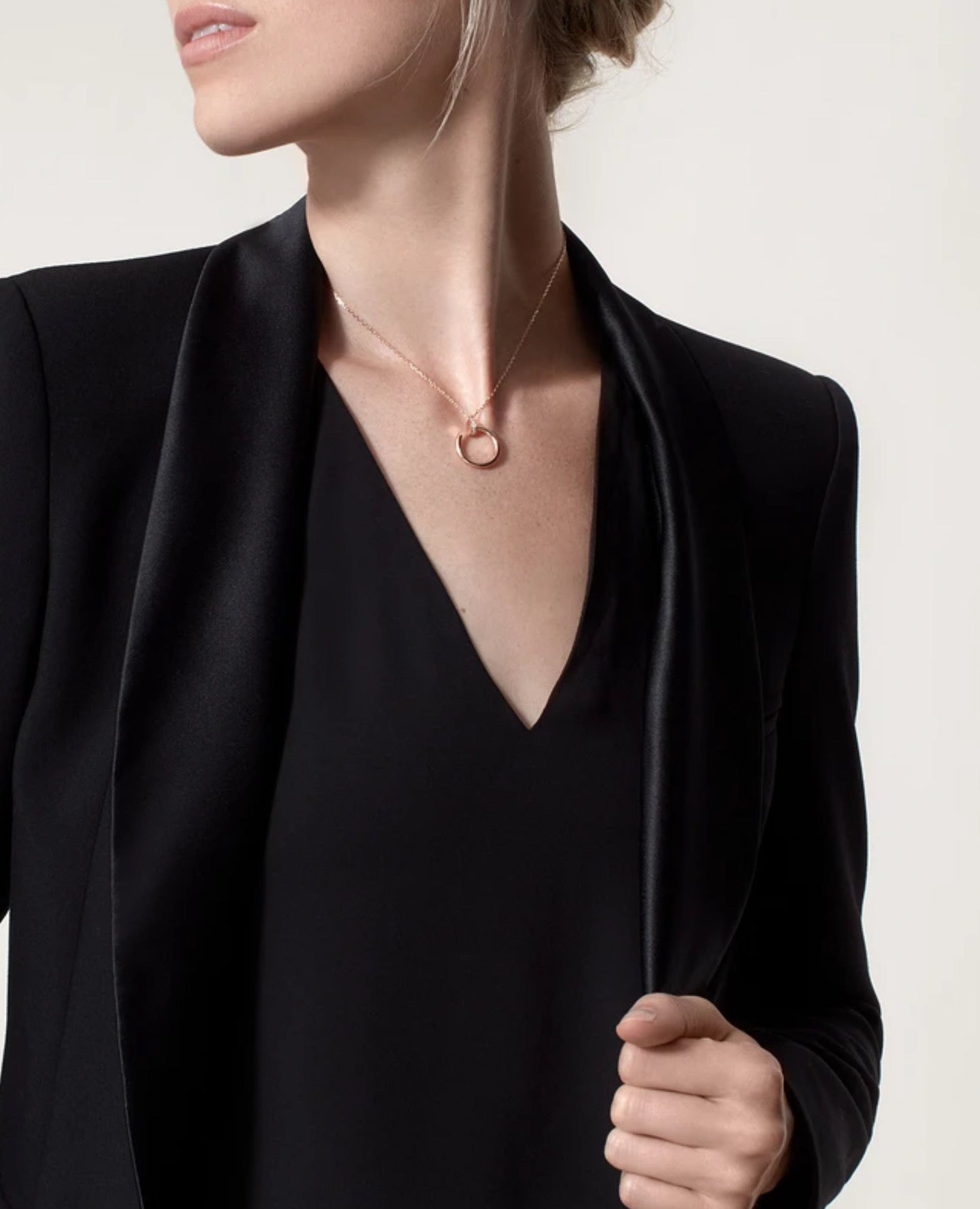 CRT Just Un Clou Necklace, Rose Gold