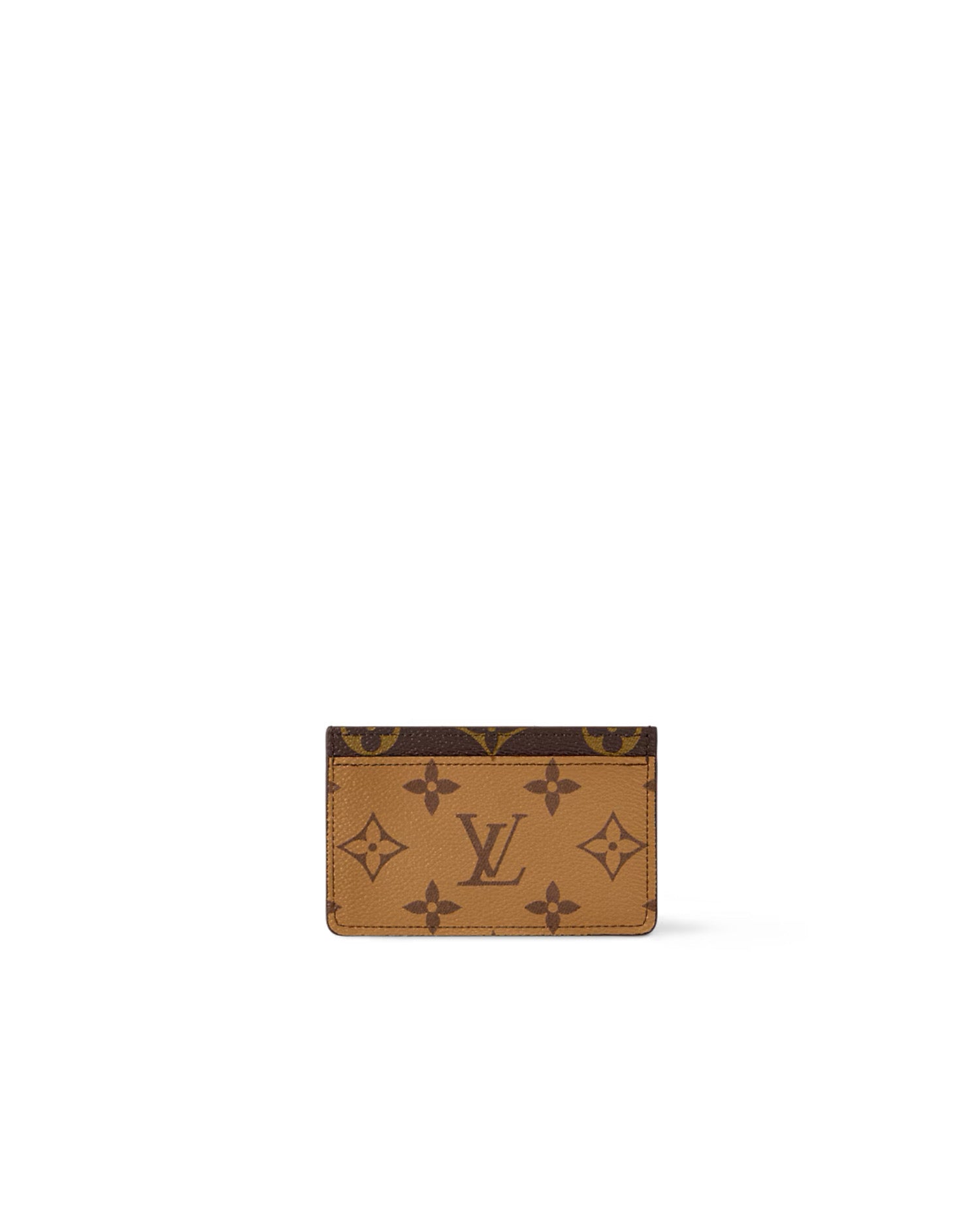LVN Card Holder Monogram Reverse Coated Canvas