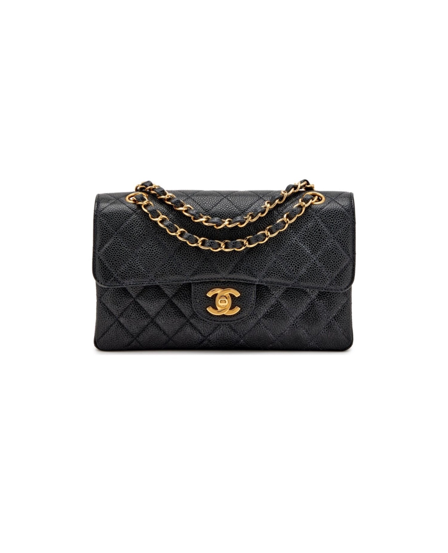 COCO Small Classic Double Flap Gold Hardware