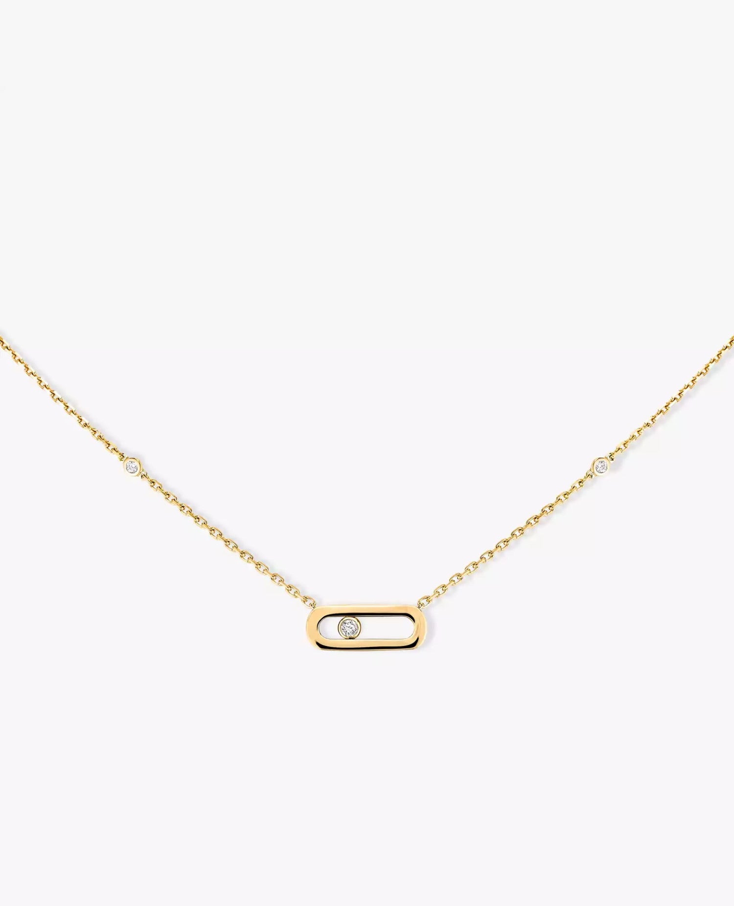 MSK  Gold Move Uno Necklace Yellow Gold