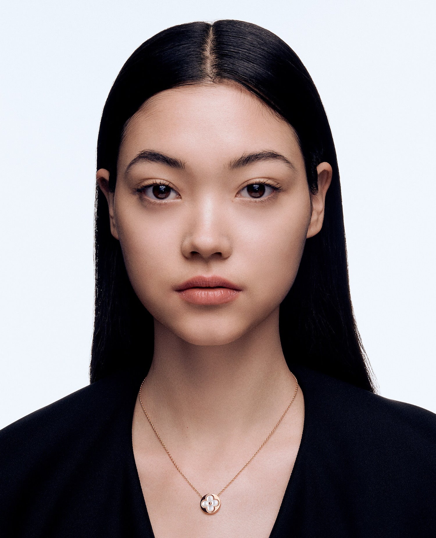 LVN Colour Blossom Sun Pendant, Pink Gold And White Mother-of-pearl