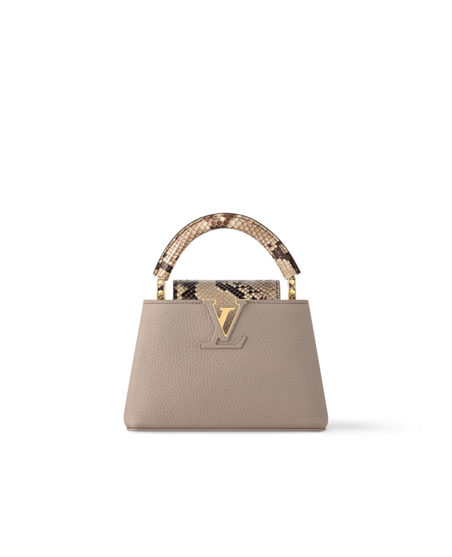 LVN Capucines Mini Precious Python leather