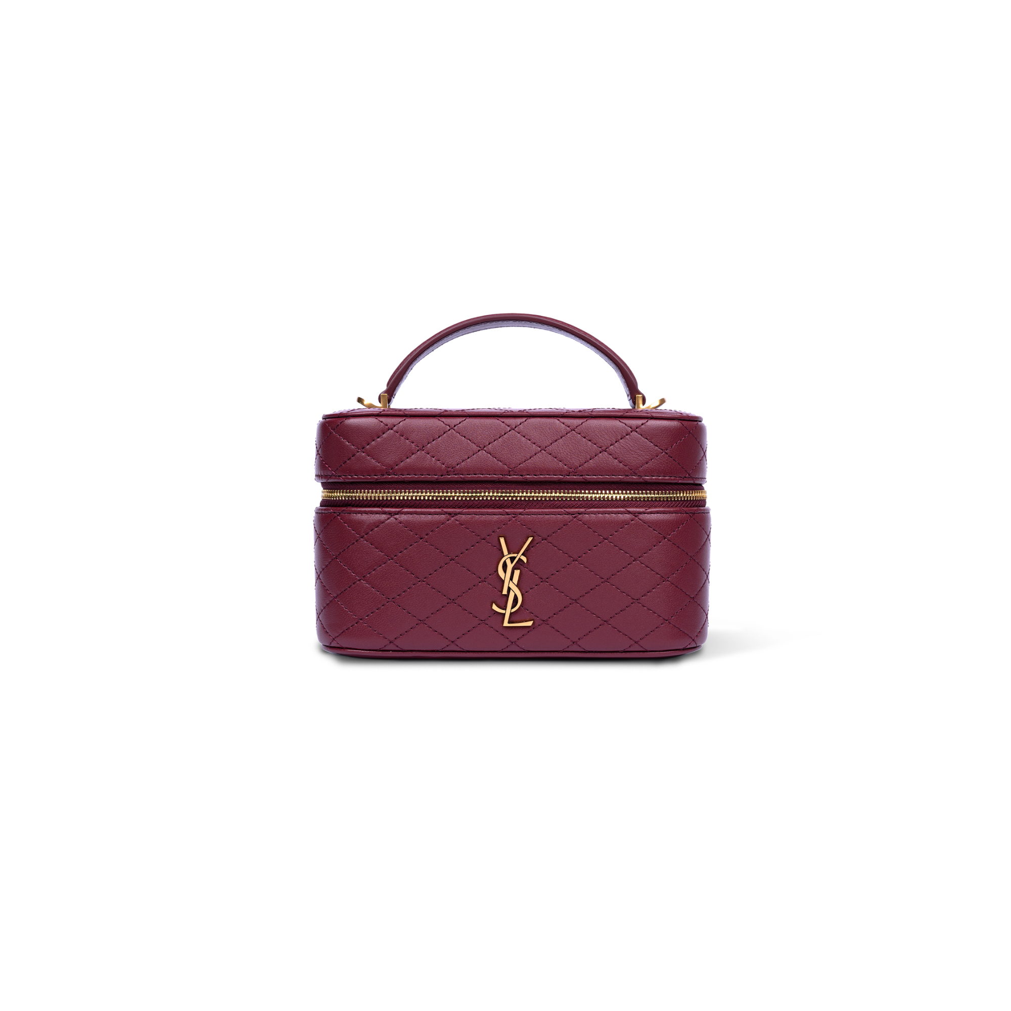 STL Gaby Vanity Bag In Lambskin Rouge Cabernet