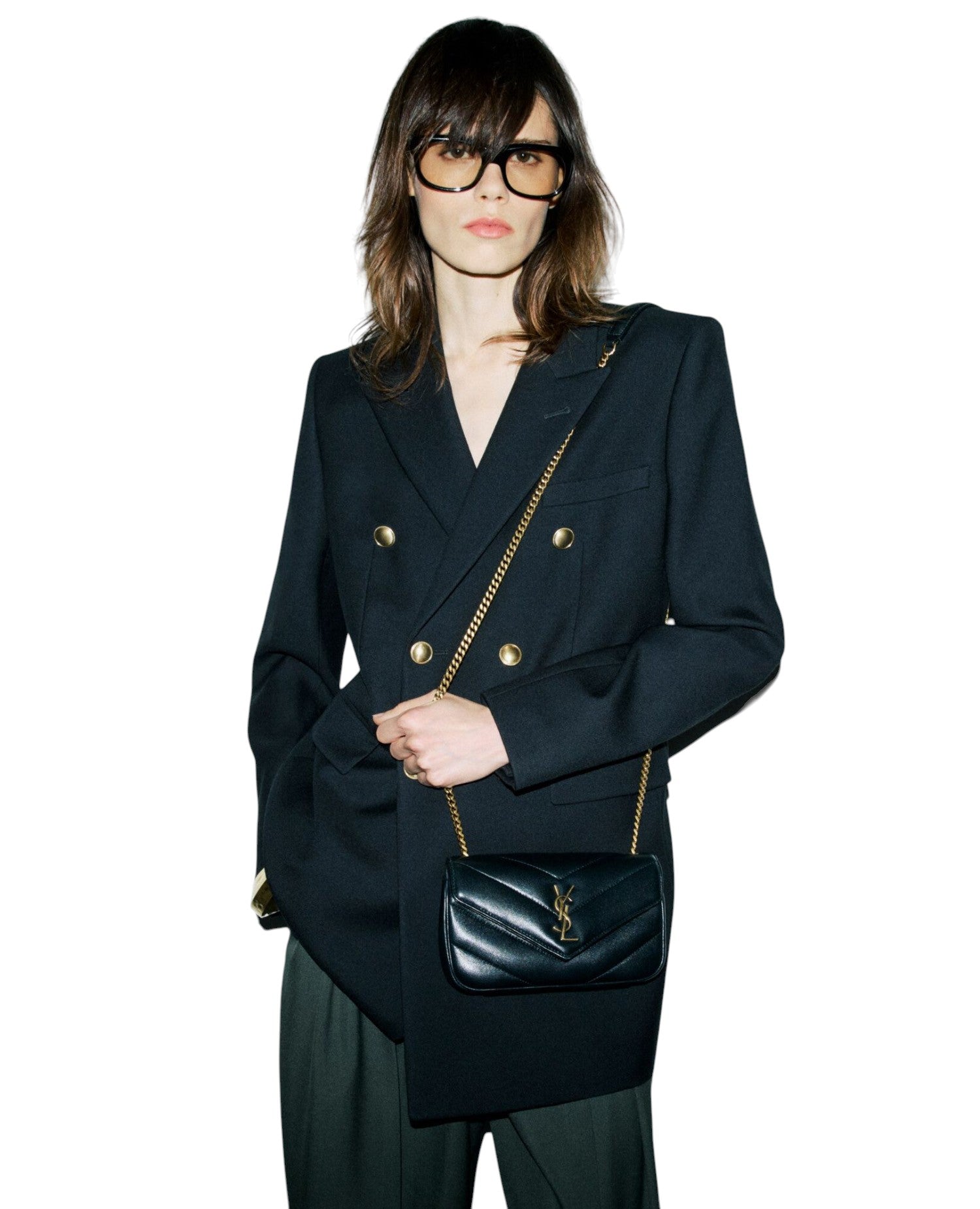 STL Loulou Mini In Lambskin Black
