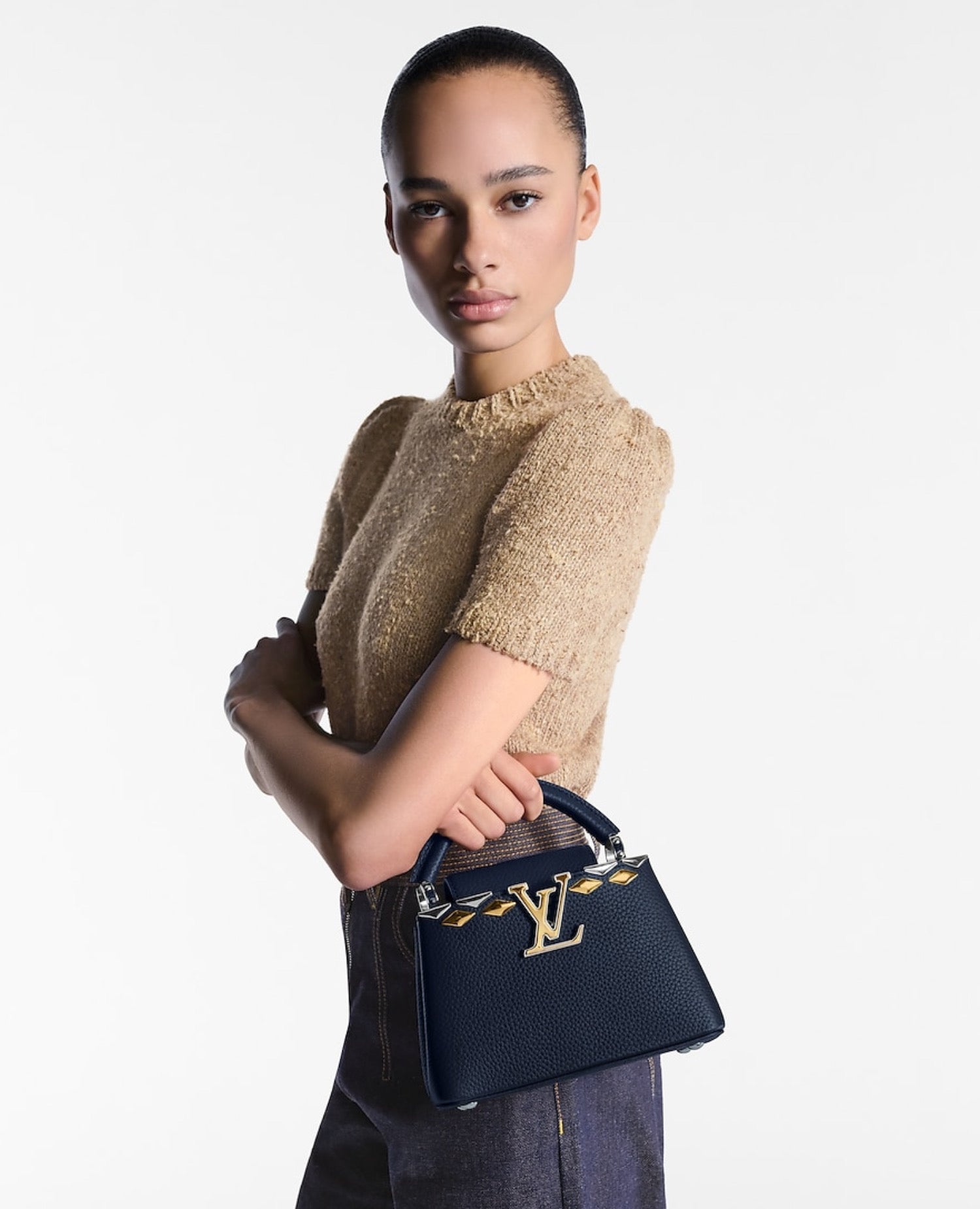 LVN Capucines Mini Navy Blue