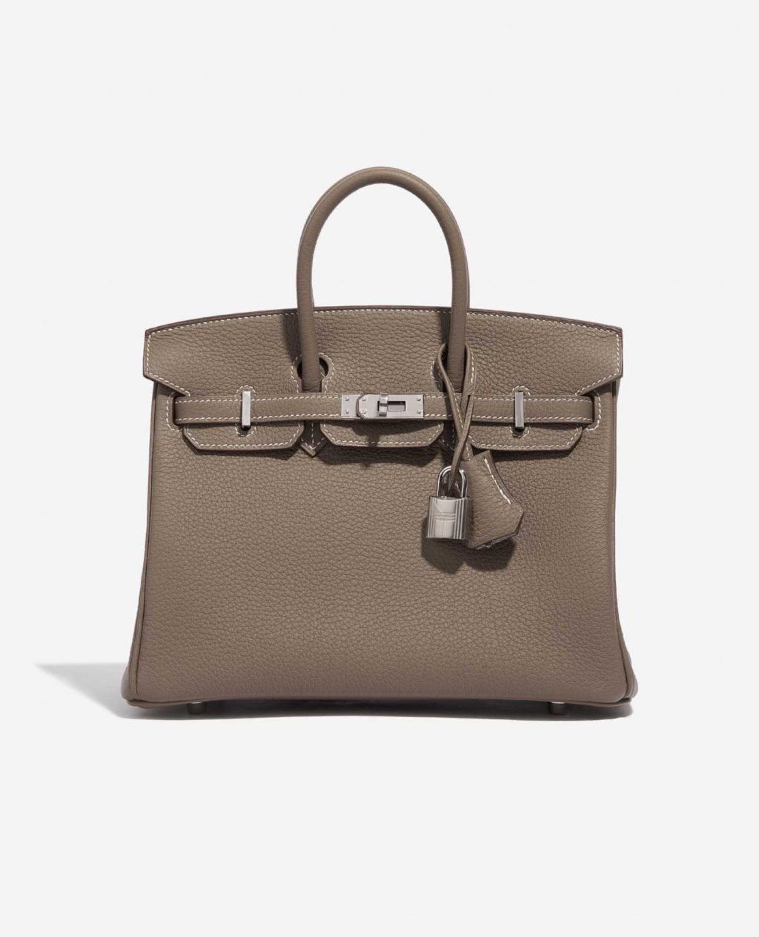 HMS Birkin 25 Togo Etoupe Bag