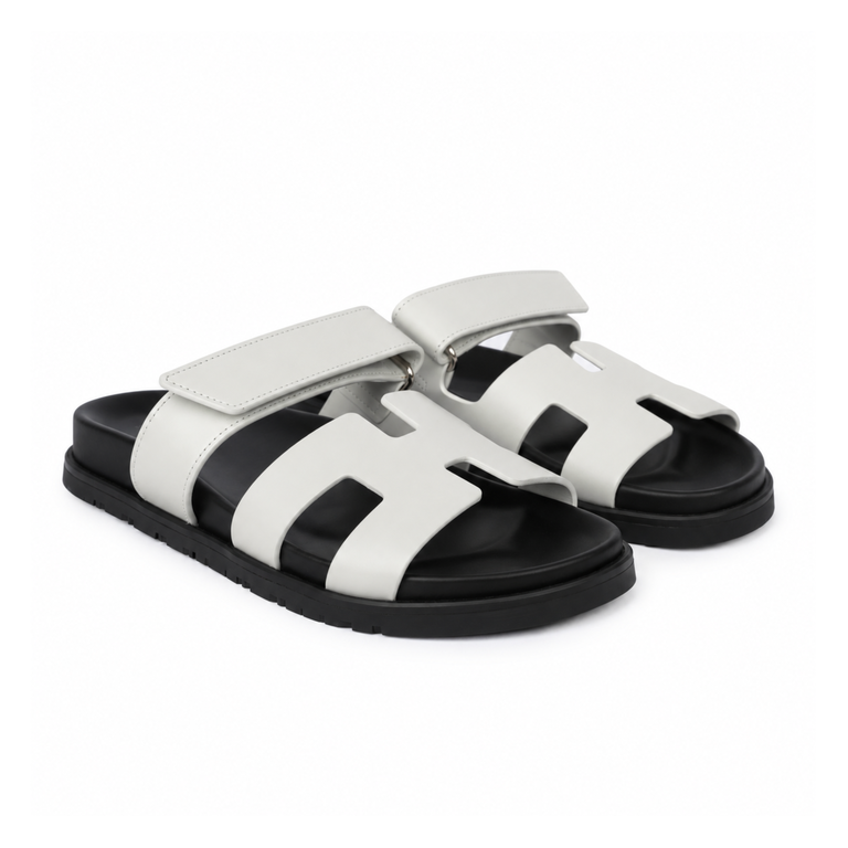 HMS Chypre Sandal Goatskin White