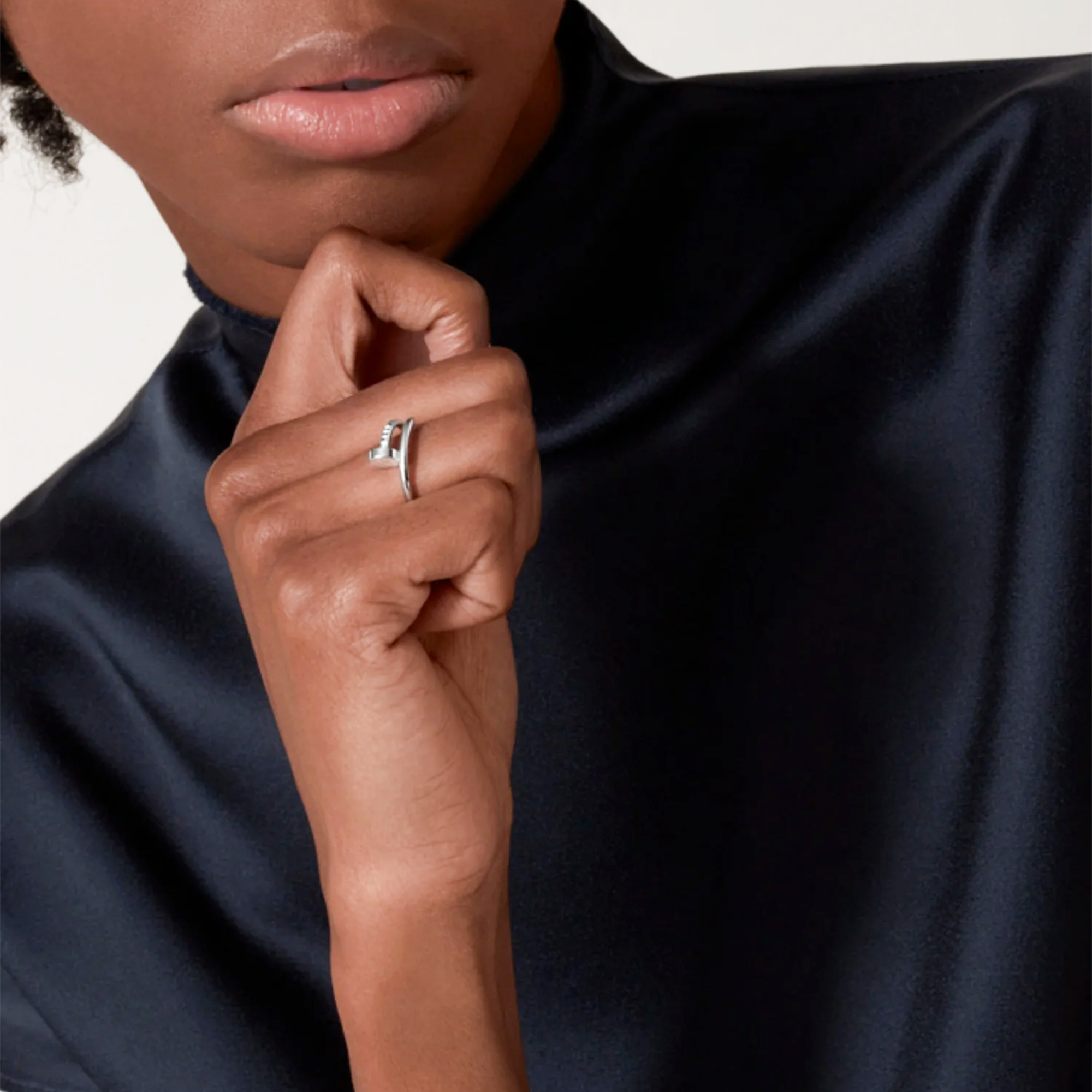 CRT Just Un Clou Ring, Small Model, Silver