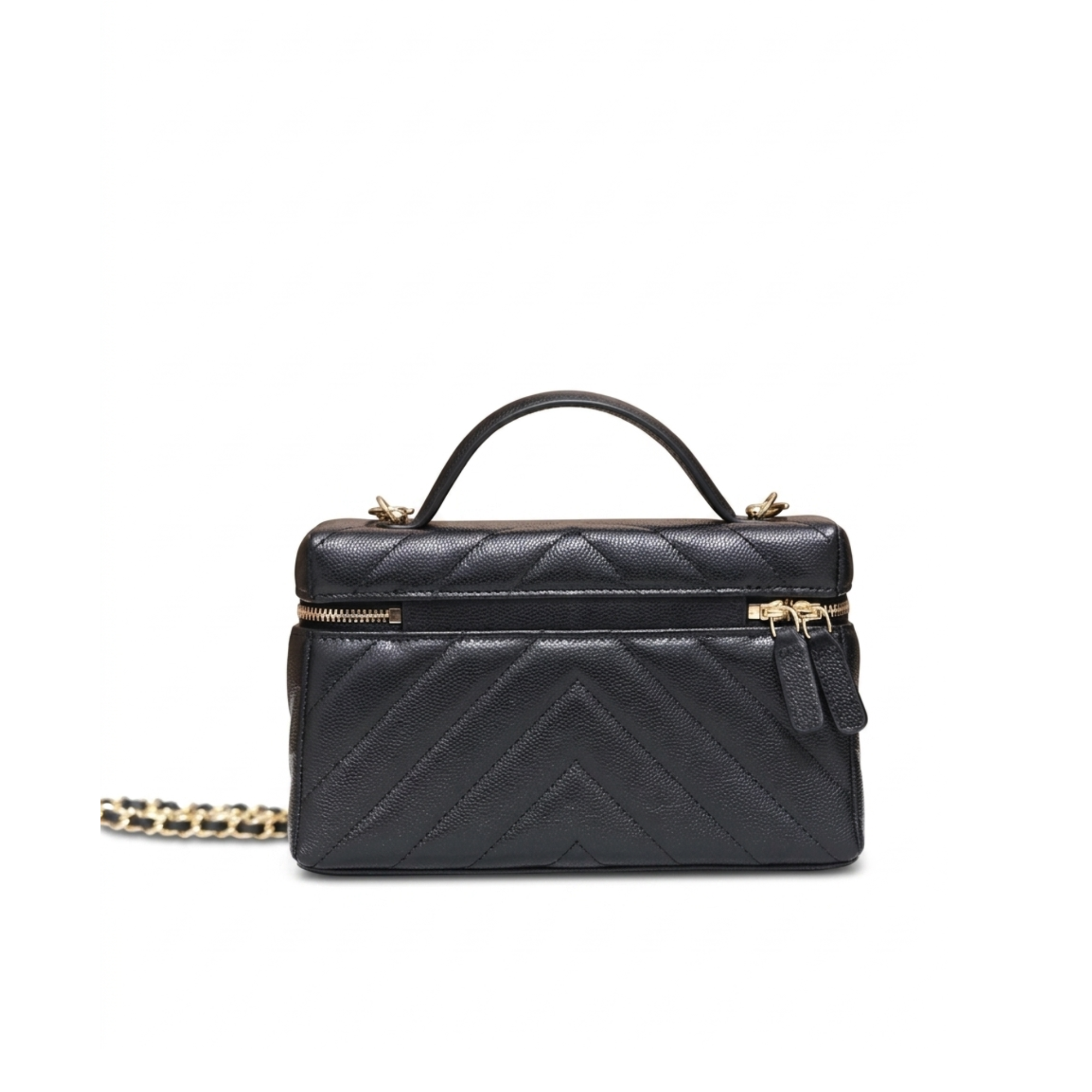 COCO Vanity With Chain Lambskin leather Black