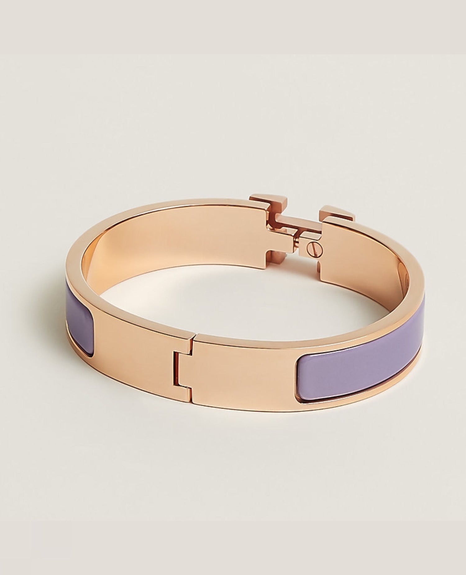 HMS Clic H Bracelet Lilas Rose Gold