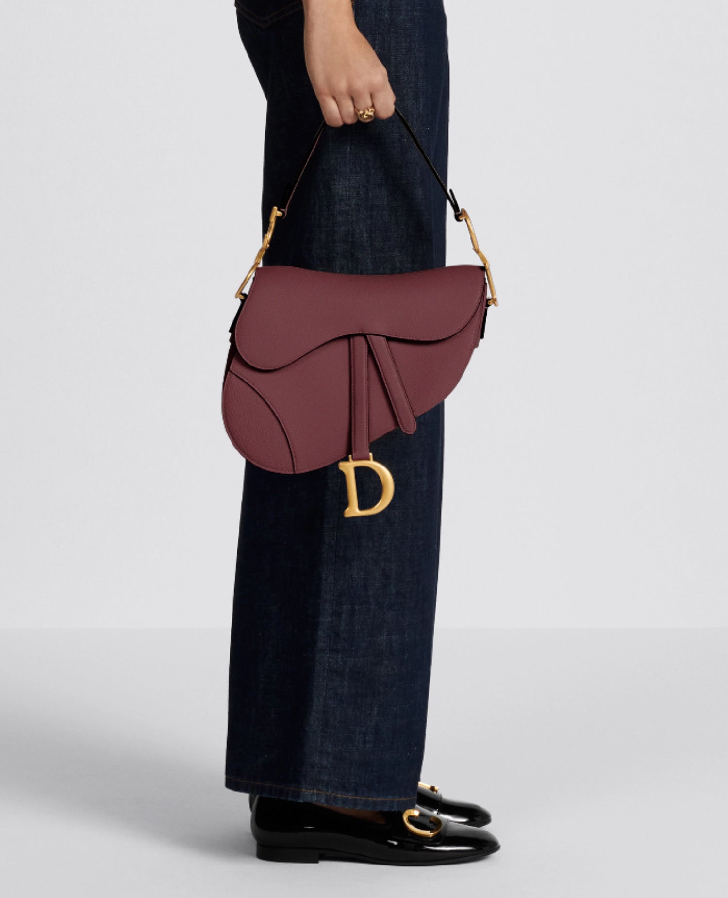 DR Saddle Bag with Strap Burgundy
