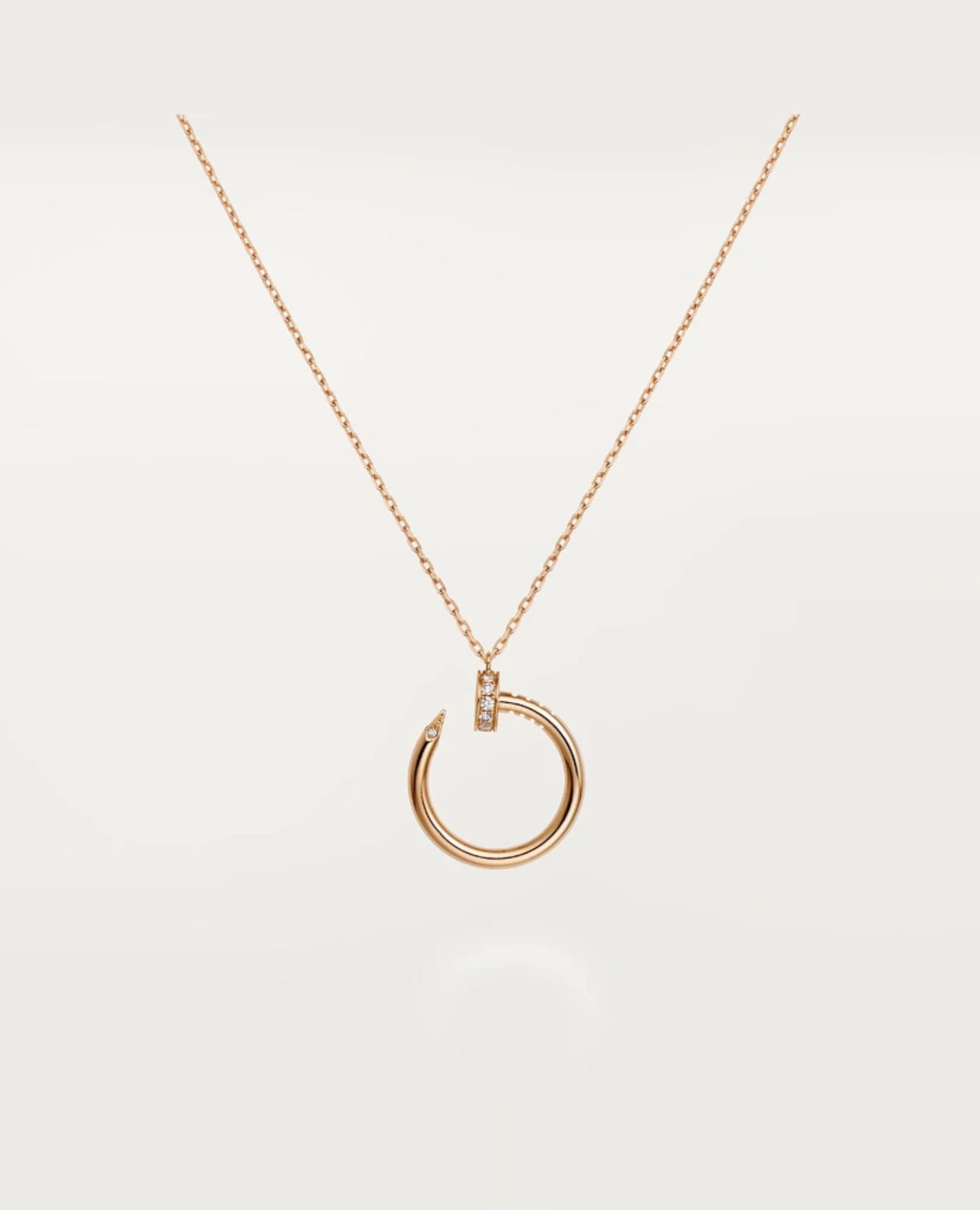 CRT Just Un Clou Necklace, Rose Gold