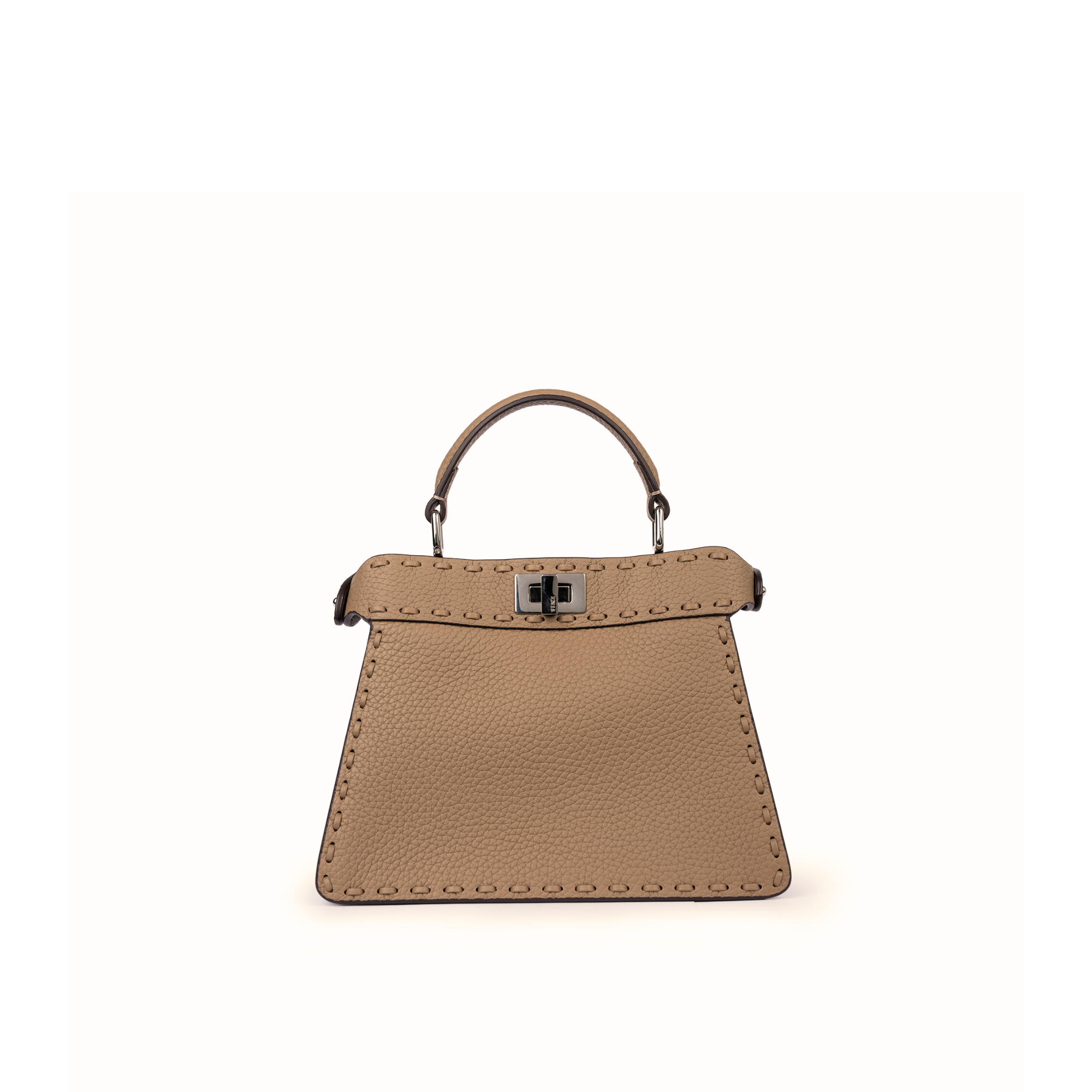 FND Peekaboo ISeeU Petite Grey Cuoio Romano Leather
