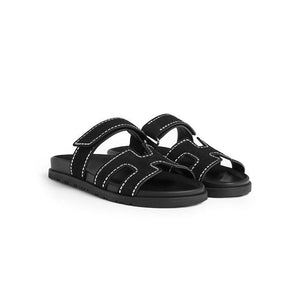 HMS Chypre Sandal Black And crystals