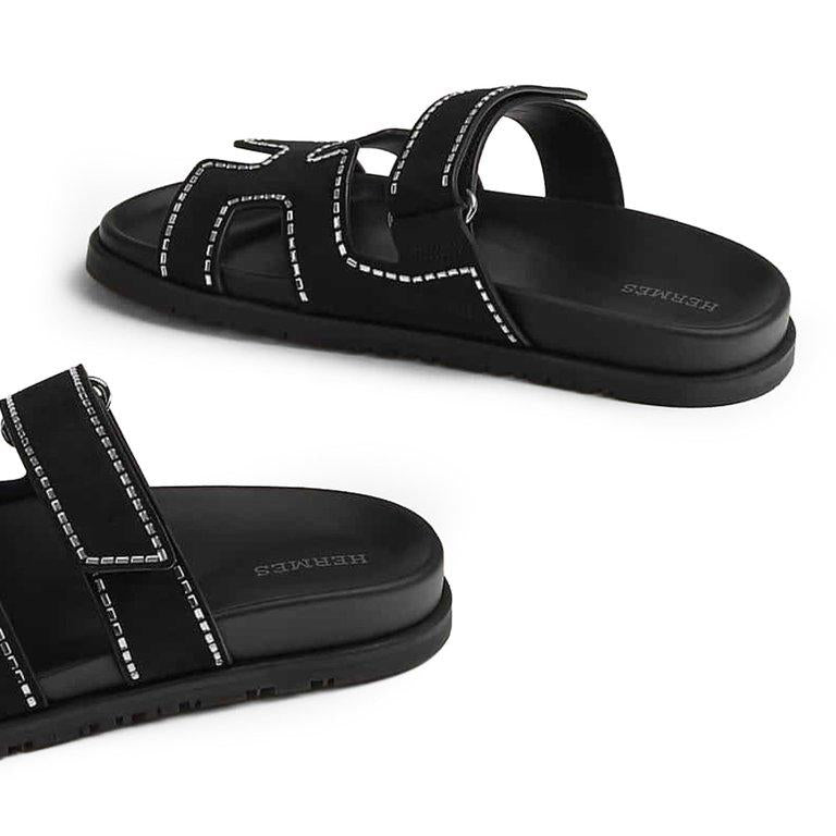 HMS Chypre Sandal Black And crystals