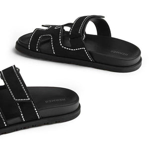 HMS Chypre Sandal Black And crystals