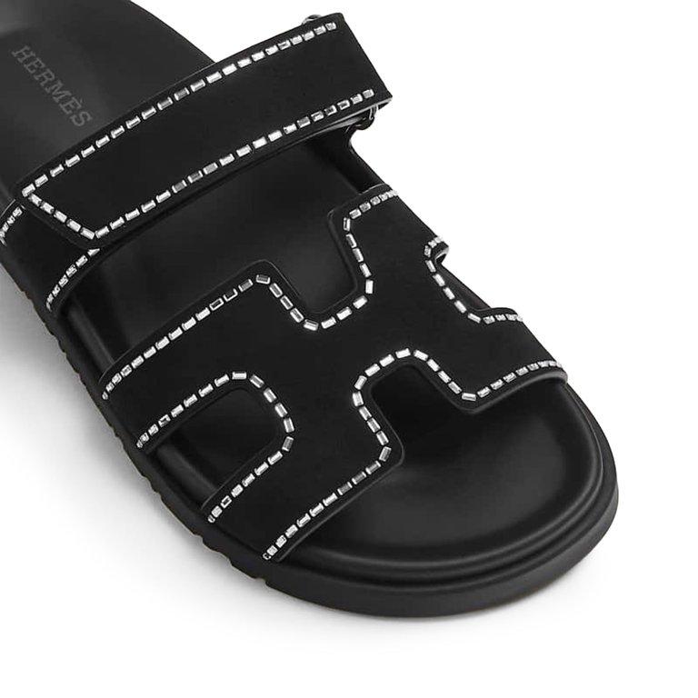 HMS Chypre Sandal Black And crystals