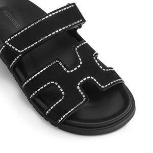 HMS Chypre Sandal Black And crystals