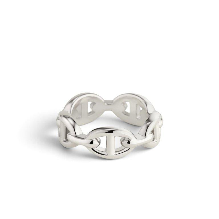 HMS Chaine D'ancre Enchainee Ring, Small model Silver