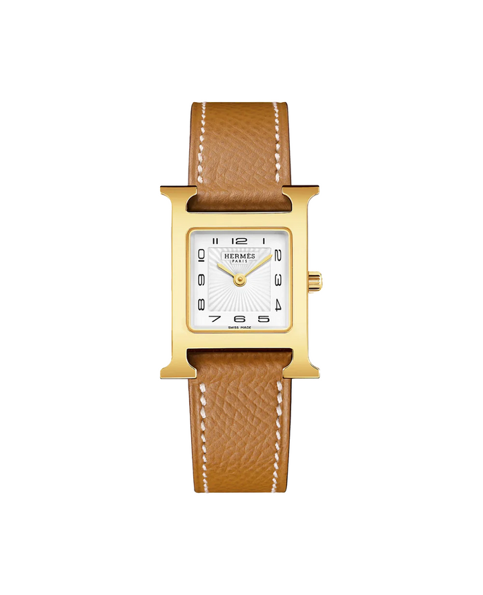 HMS Heure H watch, Small model, 25 mm, Yellow gold, Gold