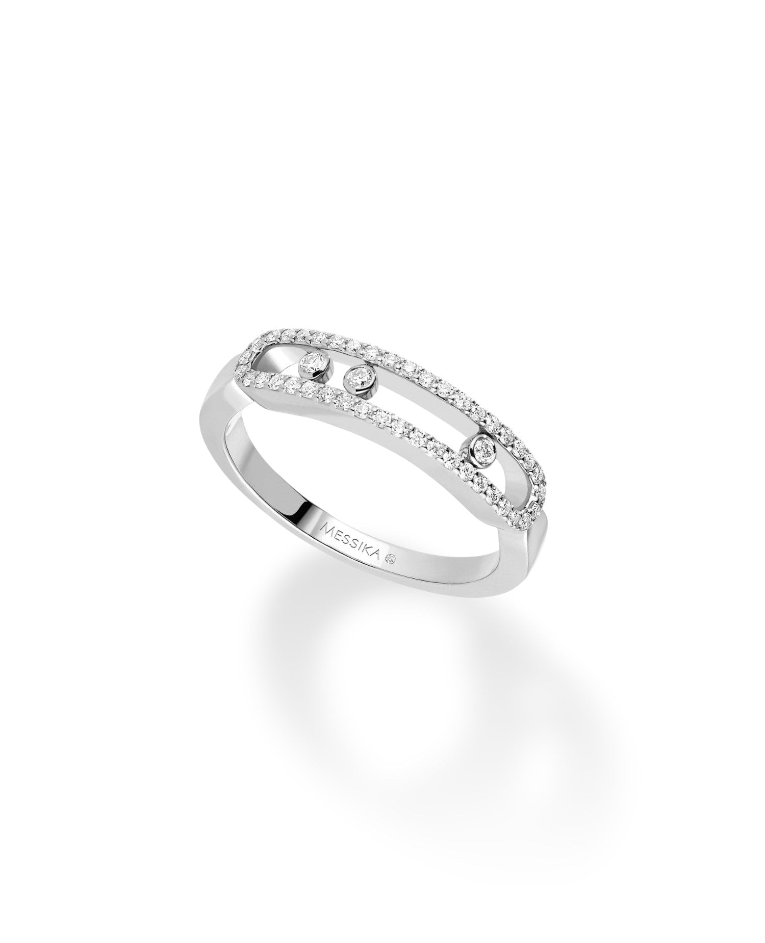 MSK Baby Move Pavé Ring Silver