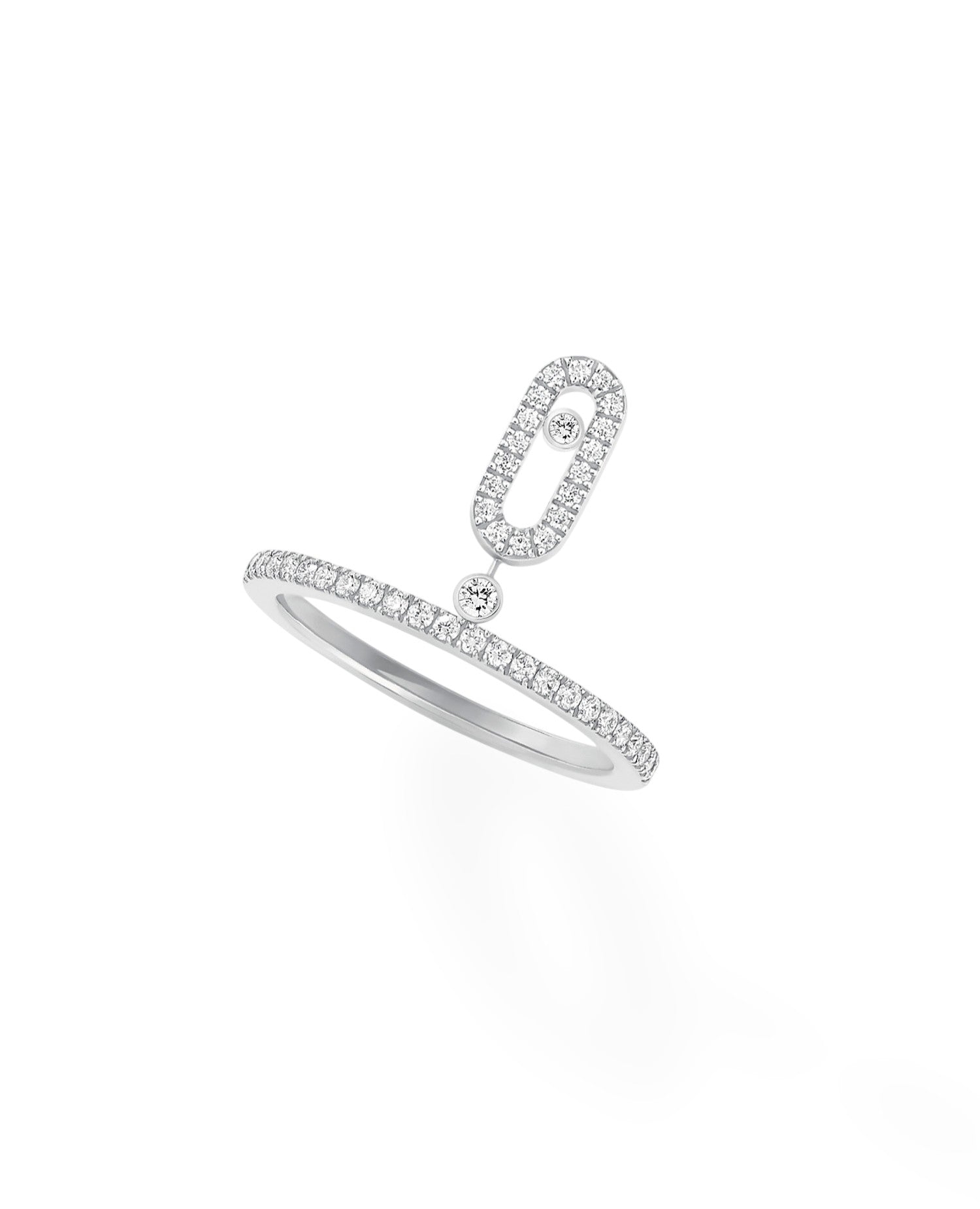 MSK  Move Uno Pavé Drop Ring